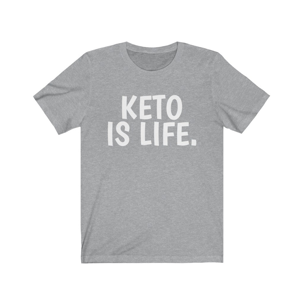 Athletic Heather T-Shirt Text Shirt for Men & Women Black Bella Canvas Shirts for Tshirt Outfit Aesthetic Keto Petrova Designs