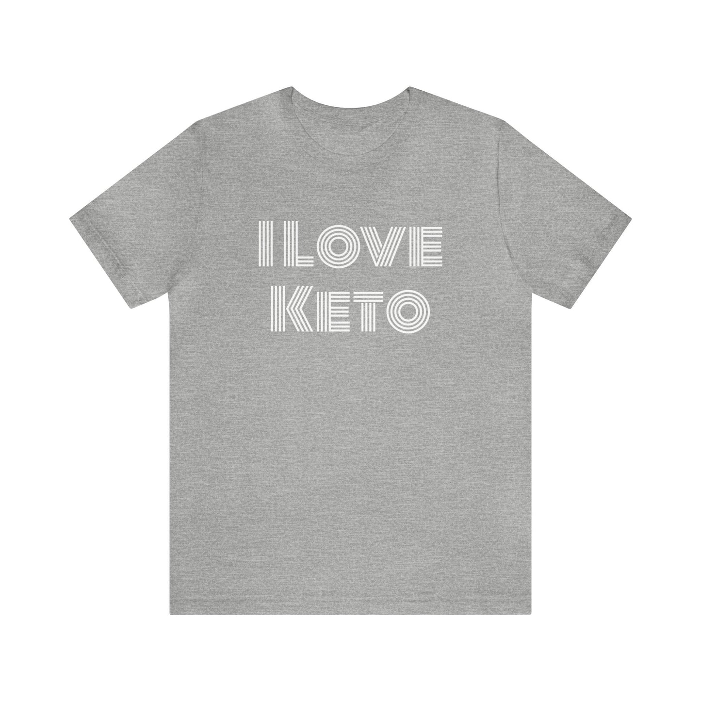 Athletic Heather T-Shirt Text Shirt for Men & Women Black Bella Canvas Shirts for Tshirt Outfit Aesthetic Keto Petrova Designs