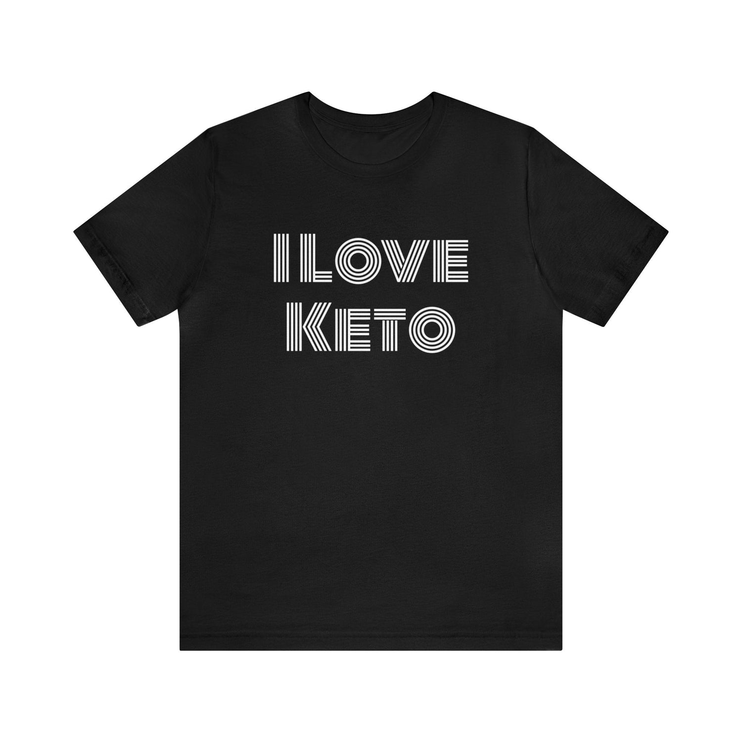 Black T-Shirt Text Shirt for Men & Women Black Bella Canvas Shirts for Tshirt Outfit Aesthetic Keto Petrova Designs