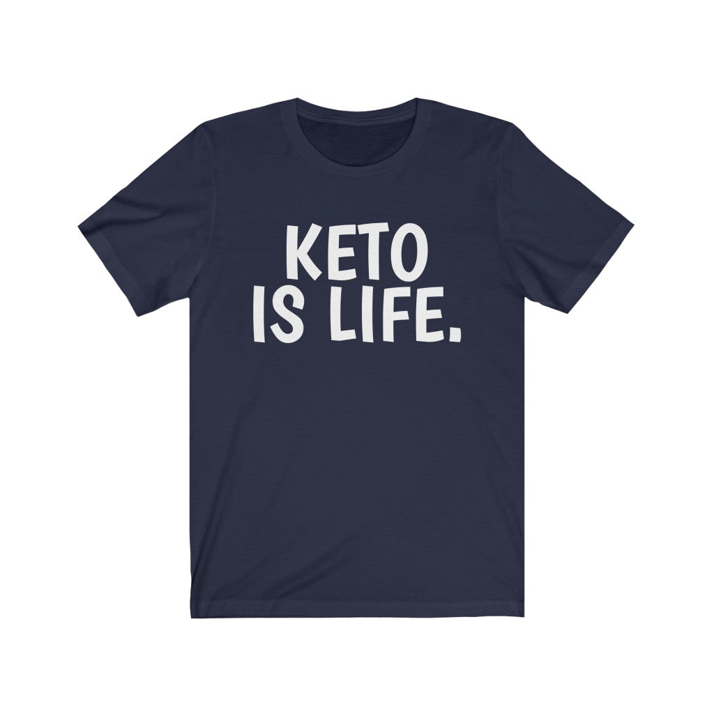 Navy T-Shirt Text Shirt for Men & Women Black Bella Canvas Shirts for Tshirt Outfit Aesthetic Keto Petrova Designs