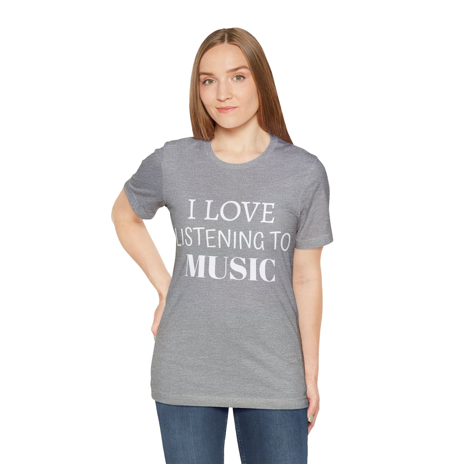 T-Shirt Text Shirt for Men & Women Black Bella Canvas Shirts for Tshirt Outfit Aesthetic Listen to Music Petrova Designs