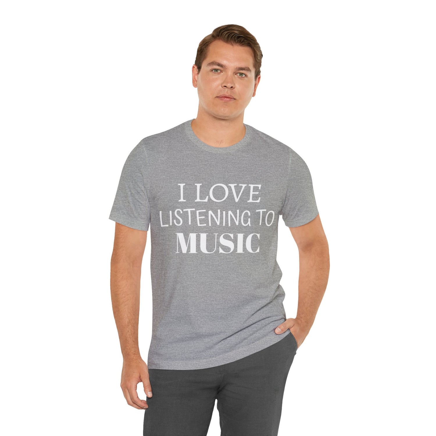 T-Shirt Text Shirt for Men & Women Black Bella Canvas Shirts for Tshirt Outfit Aesthetic Listen to Music Petrova Designs