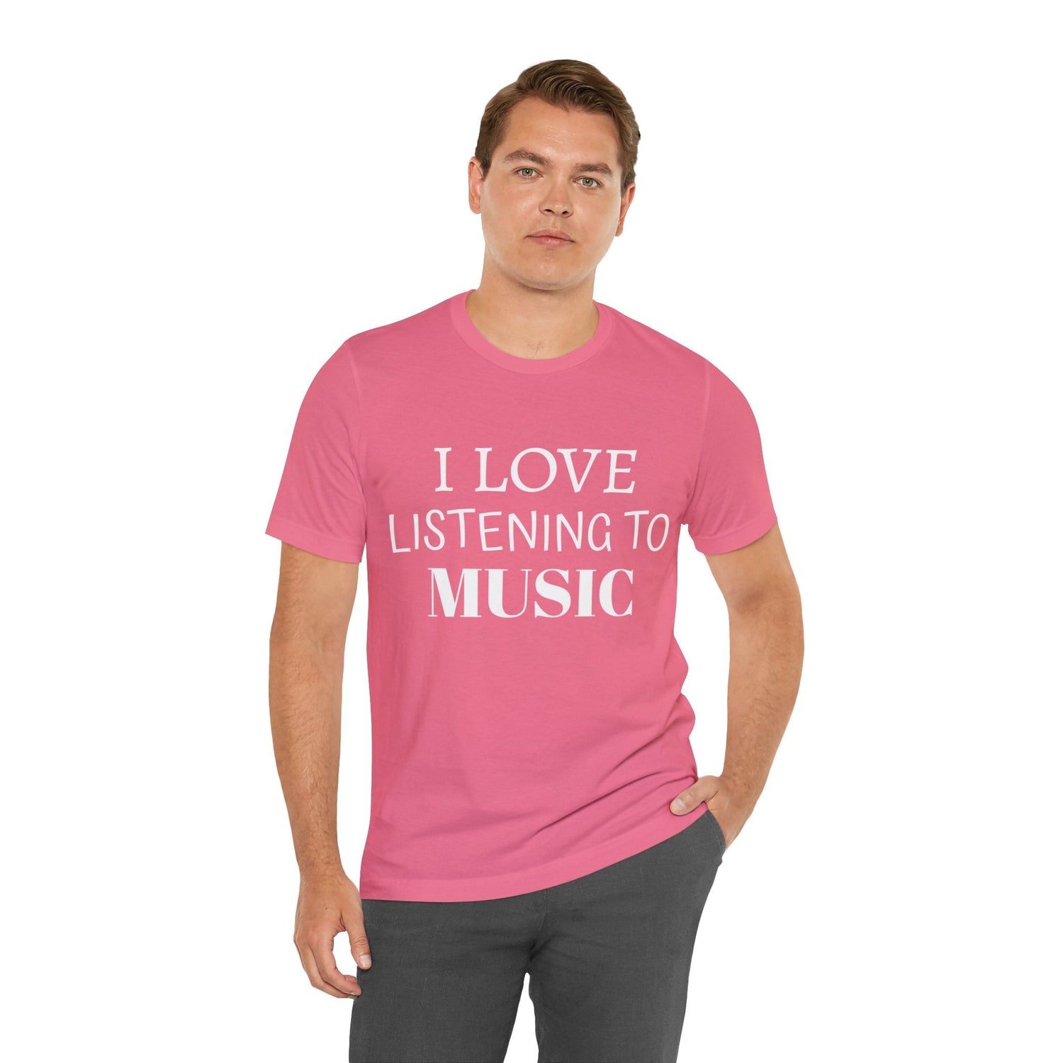 T-Shirt Text Shirt for Men & Women Black Bella Canvas Shirts for Tshirt Outfit Aesthetic Listen to Music Petrova Designs