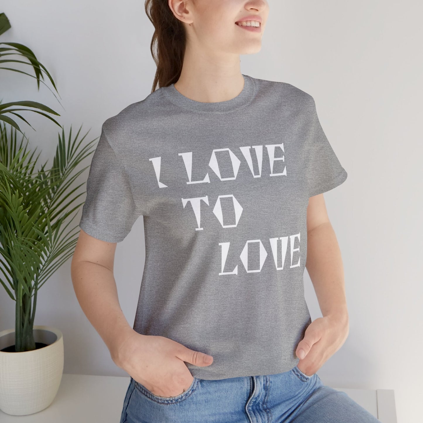 T-Shirt Text Shirt for Men & Women Black Bella Canvas Shirts for Tshirt Outfit Aesthetic Love Quote Petrova Designs