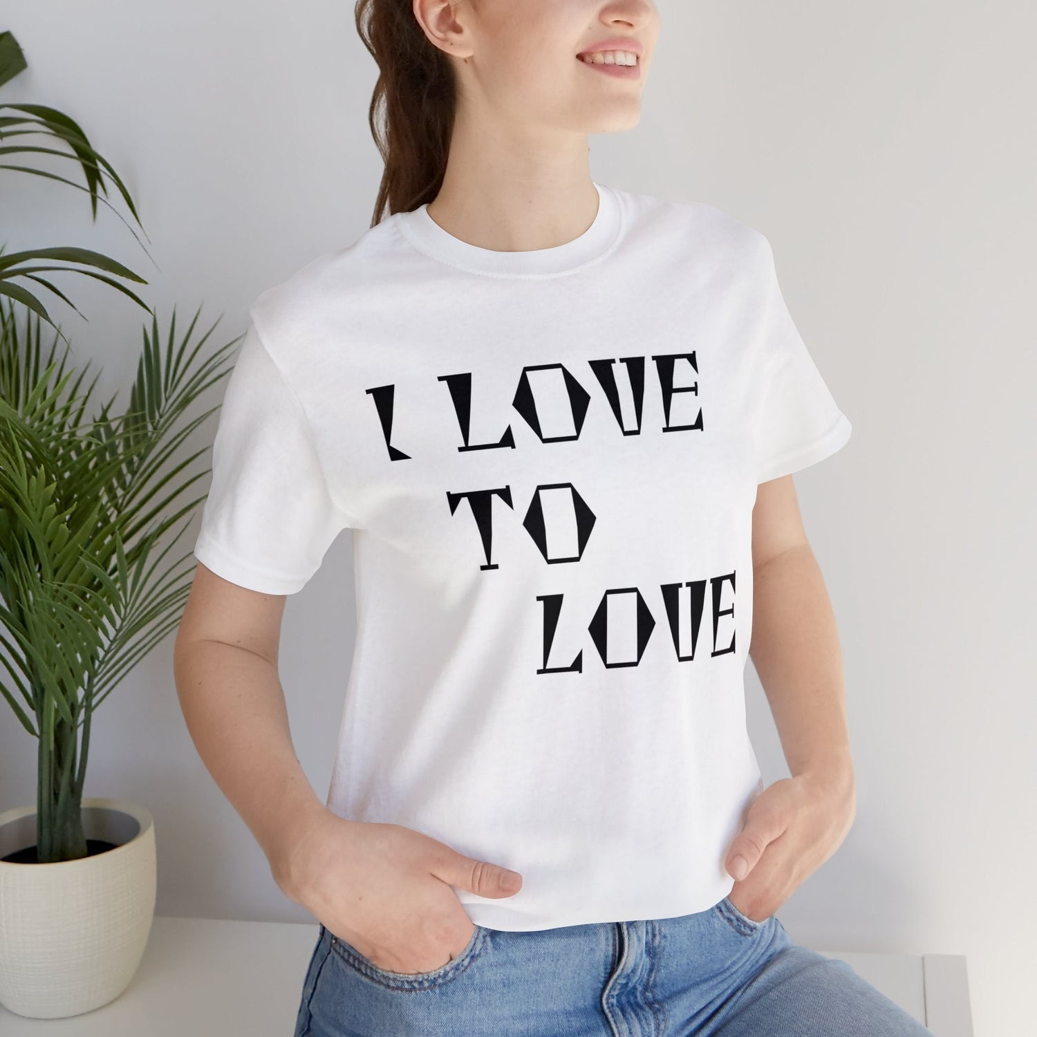 T-Shirt Text Shirt for Men & Women Black Bella Canvas Shirts for Tshirt Outfit Aesthetic Love Quote Petrova Designs