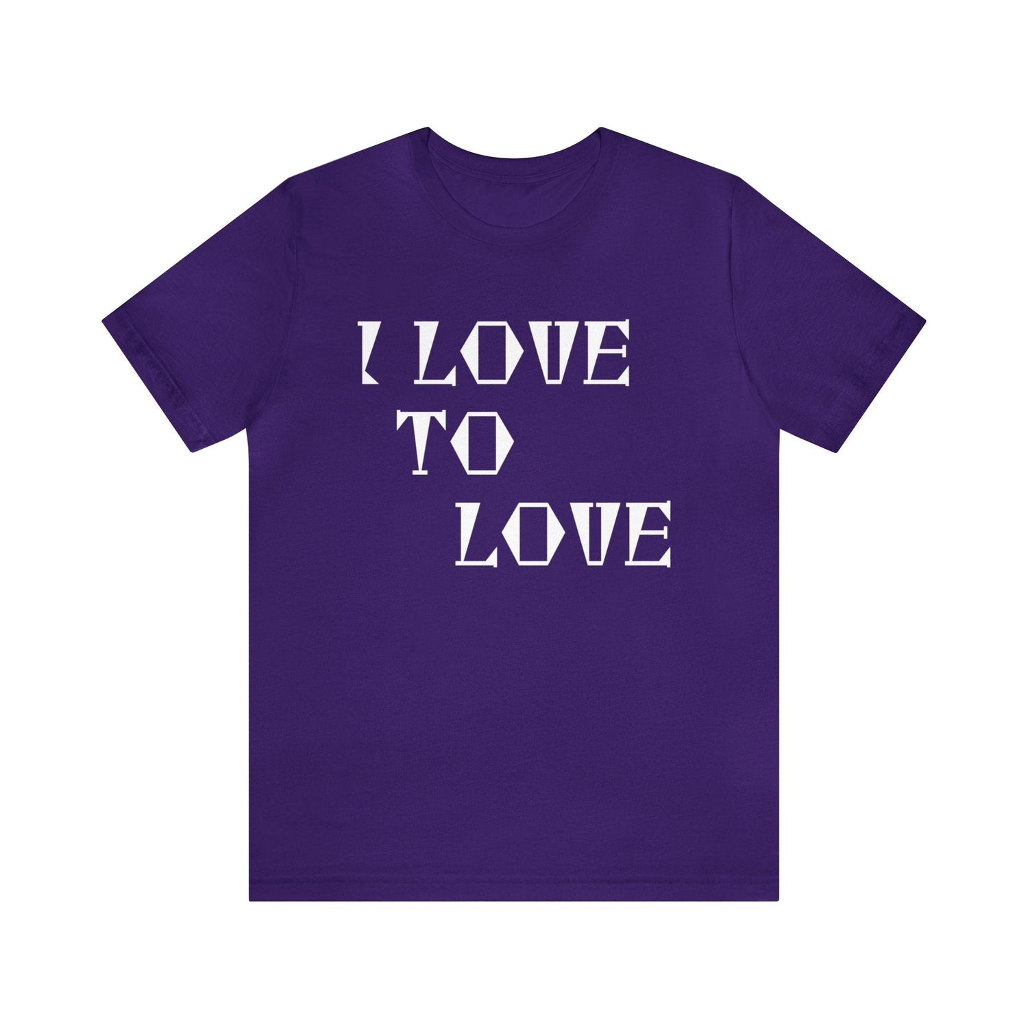 Team Purple T-Shirt Text Shirt for Men & Women Black Bella Canvas Shirts for Tshirt Outfit Aesthetic Love Quote Petrova Designs