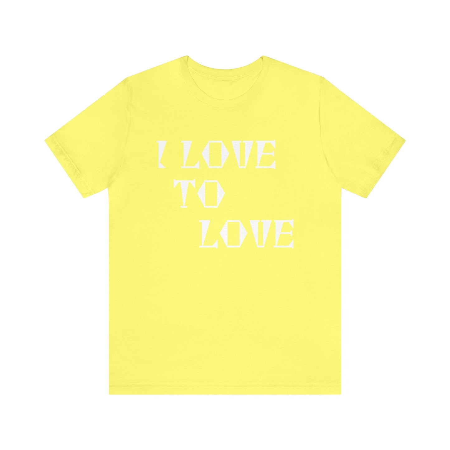 Yellow T-Shirt Text Shirt for Men & Women Black Bella Canvas Shirts for Tshirt Outfit Aesthetic Love Quote Petrova Designs