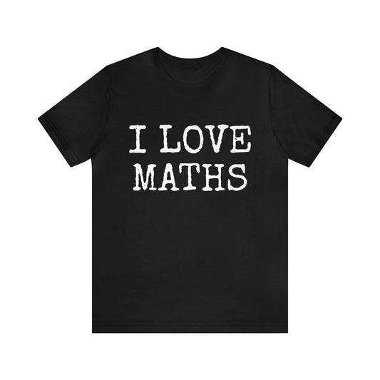 Black T-Shirt Text Shirt for Men & Women Black Bella Canvas Shirts for Tshirt Outfit Aesthetic Math School Petrova Designs