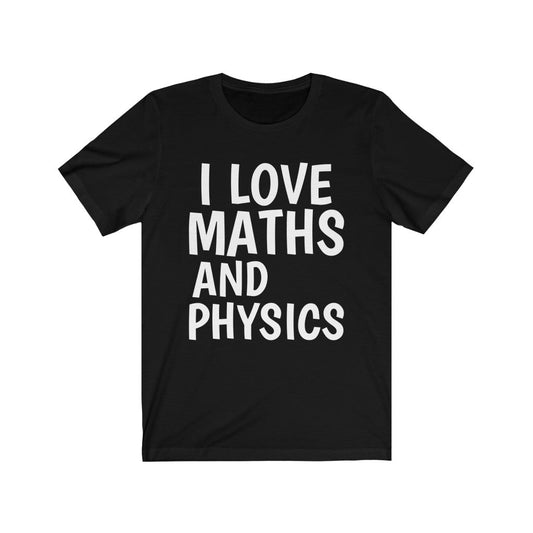 Black T-Shirt Text Shirt for Men & Women Black Bella Canvas Shirts for Tshirt Outfit Aesthetic Maths Science Petrova Designs