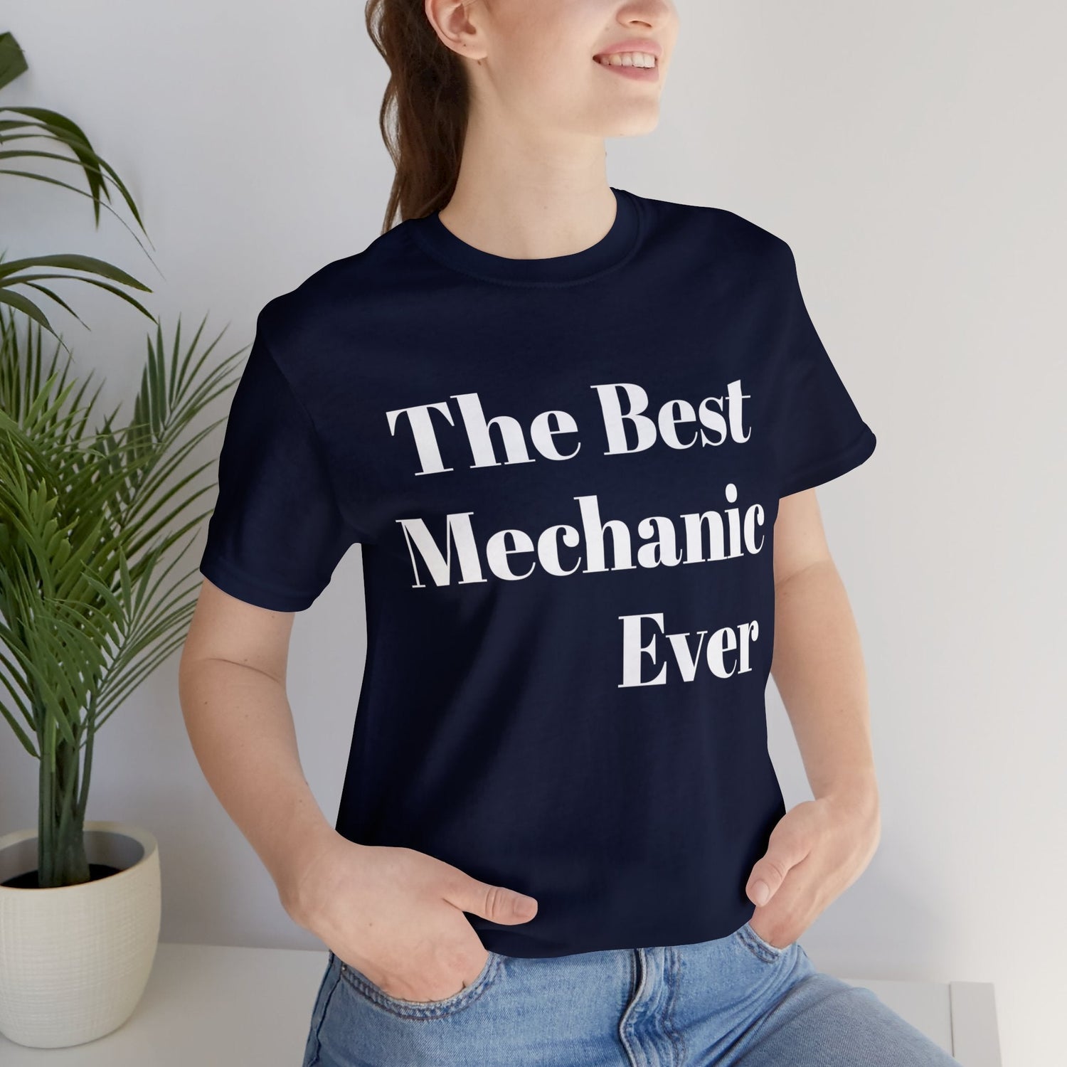 Navy T-Shirt Text Shirt for Men & Women Black Bella Canvas Shirts for Tshirt Outfit Aesthetic Mechanic Engineer Petrova Designs