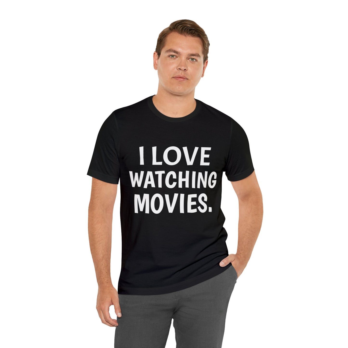 T-Shirt Text Shirt for Men & Women Black Bella Canvas Shirts for Tshirt Outfit Aesthetic Movies Lover Petrova Designs