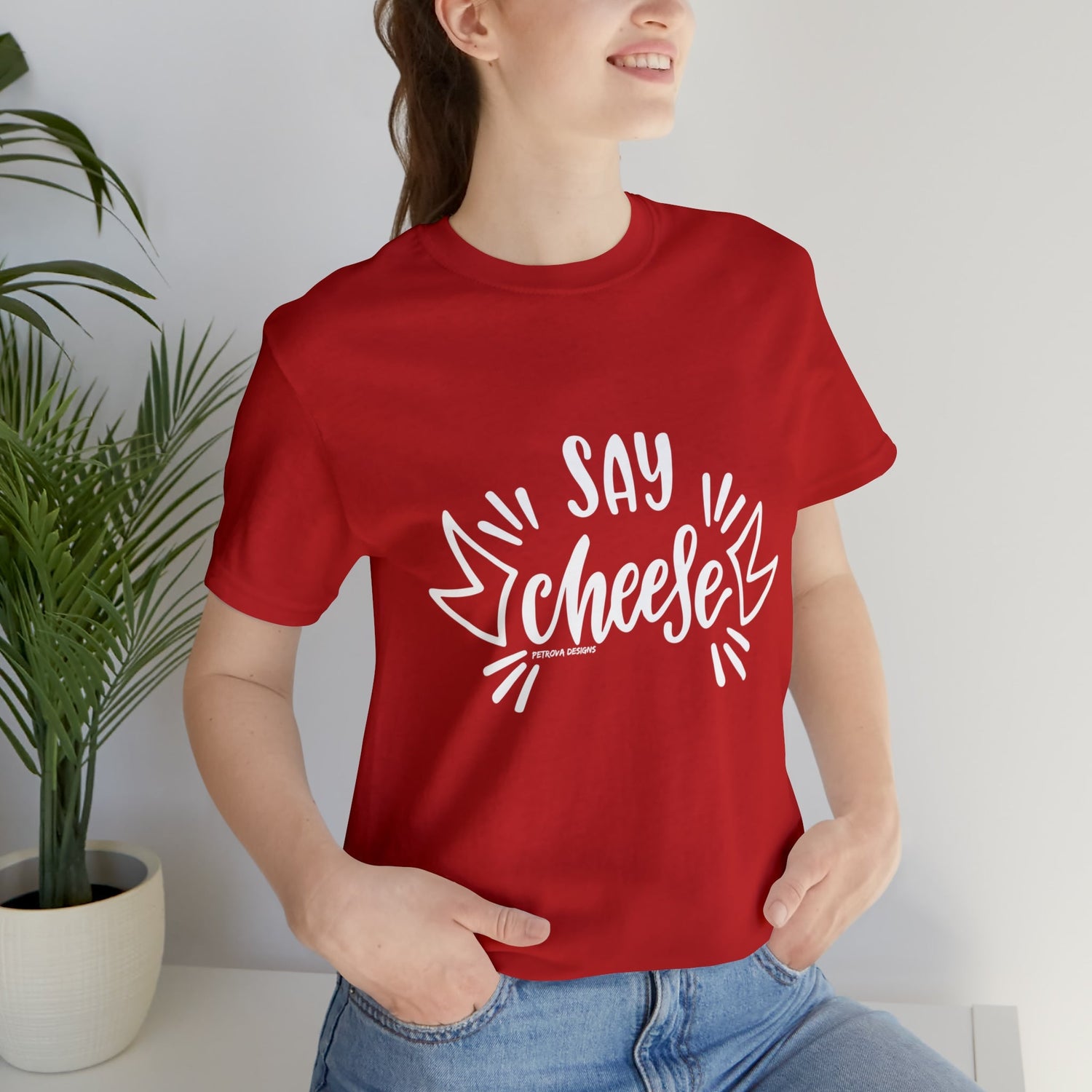 Red T-Shirt Text Shirt for Men & Women Black Bella Canvas Shirts for Tshirt Outfit Aesthetic Photographer Petrova Designs