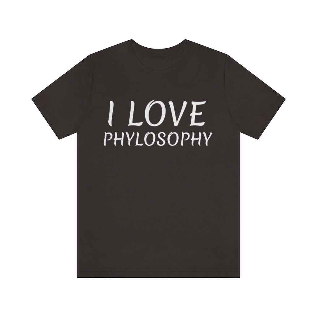 Brown T-Shirt Text Shirt for Men & Women Black Bella Canvas Shirts for Tshirt Outfit Aesthetic Phylosophy Petrova Designs