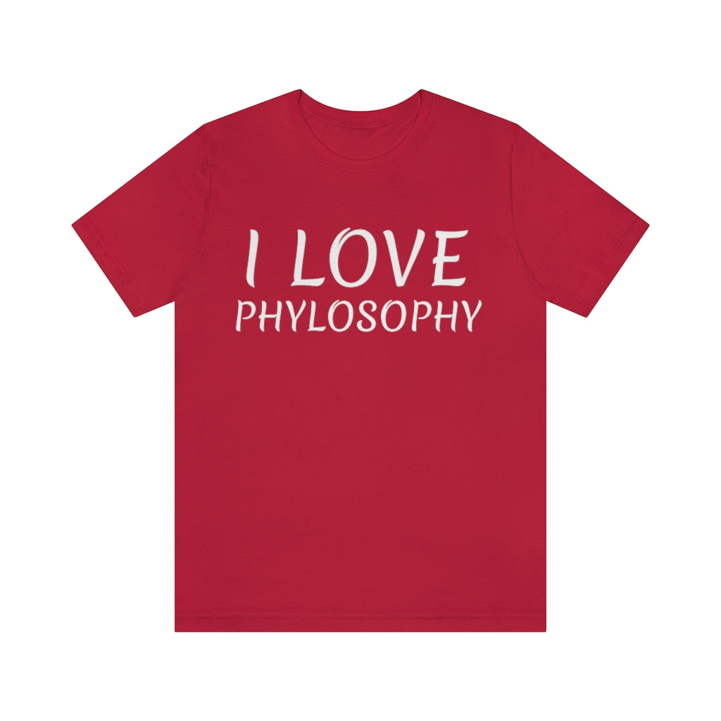 Red T-Shirt Text Shirt for Men & Women Black Bella Canvas Shirts for Tshirt Outfit Aesthetic Phylosophy Petrova Designs