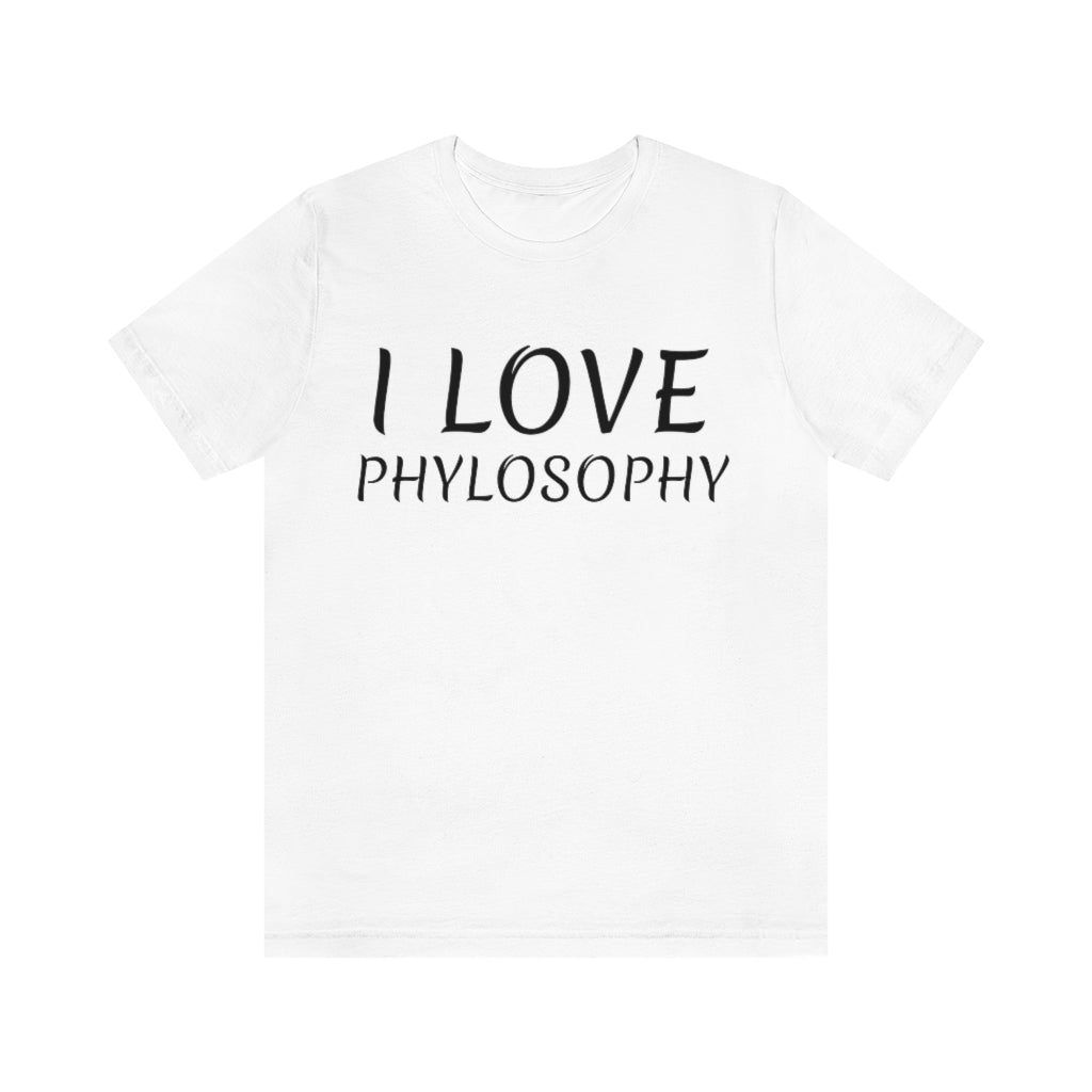 White T-Shirt Text Shirt for Men & Women Black Bella Canvas Shirts for Tshirt Outfit Aesthetic Phylosophy Petrova Designs