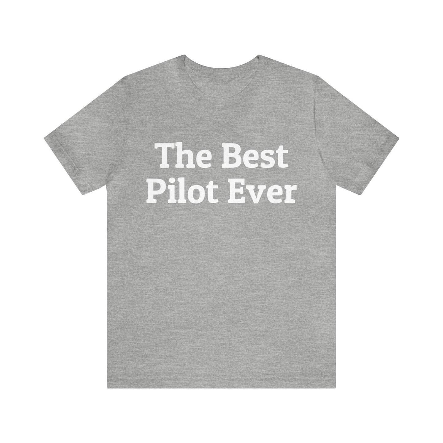 Athletic Heather T-Shirt Text Shirt for Men & Women Black Bella Canvas Shirts for Tshirt Outfit Aesthetic Pilot Airplane Petrova Designs