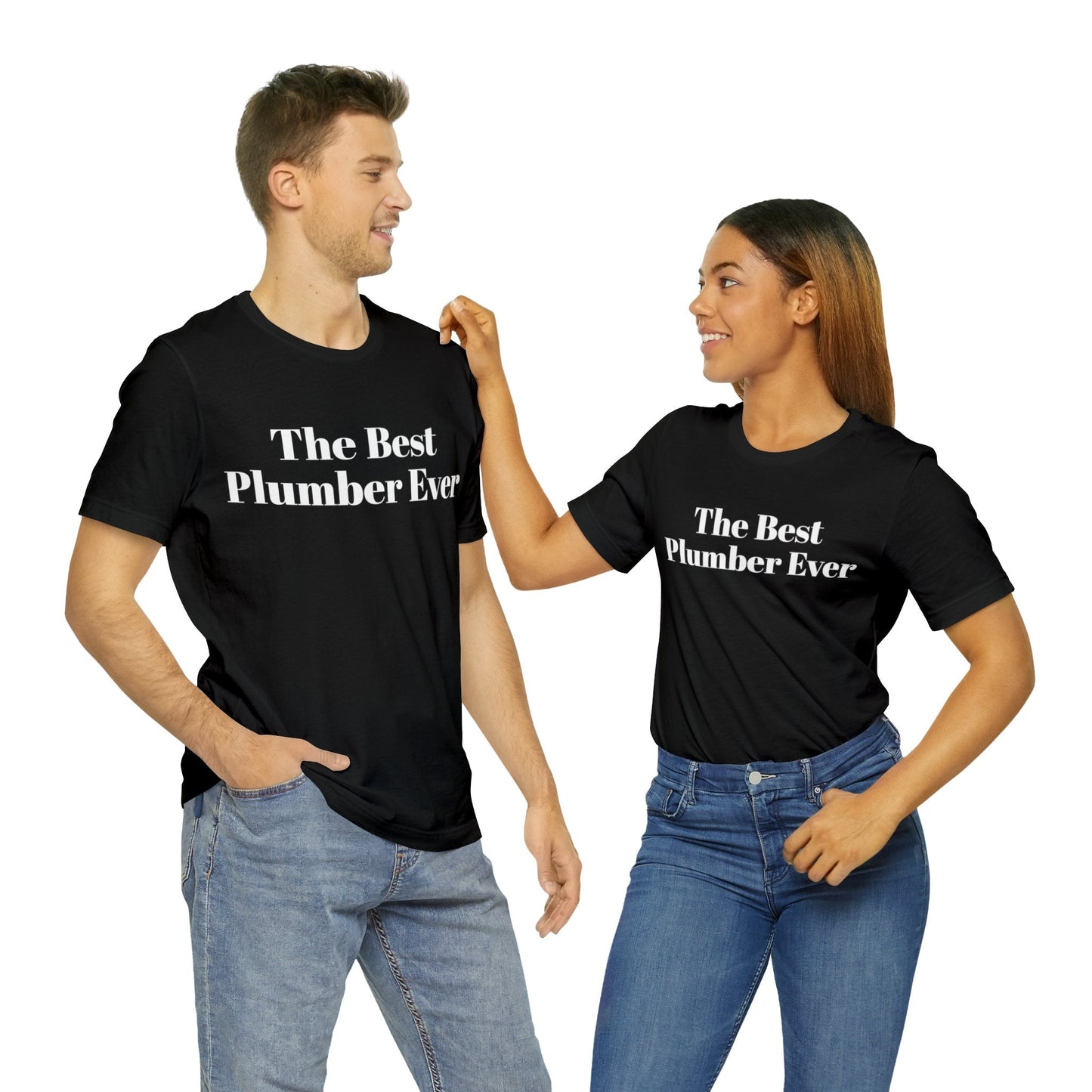 T-Shirt Text Shirt for Men & Women Black Bella Canvas Shirts for Tshirt Outfit Aesthetic Plumber Petrova Designs