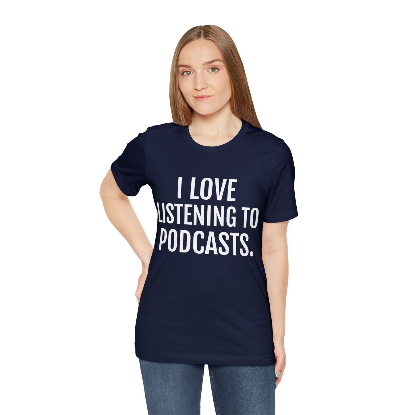 T-Shirt Text Shirt for Men & Women Black Bella Canvas Shirts for Tshirt Outfit Aesthetic Podcasts Petrova Designs