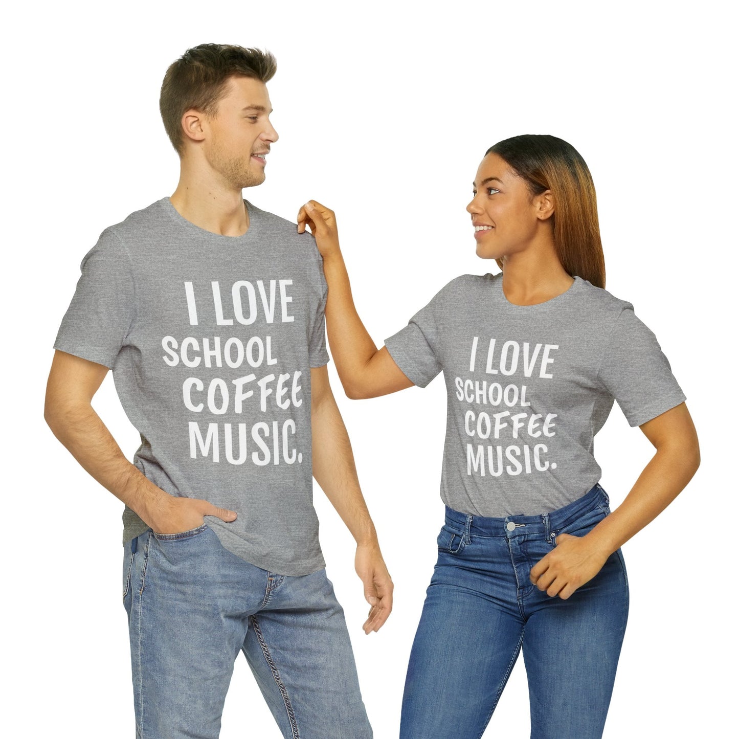 T-Shirt Text Shirt for Men & Women Black Bella Canvas Shirts for Tshirt Outfit Aesthetic School Coffee Petrova Designs