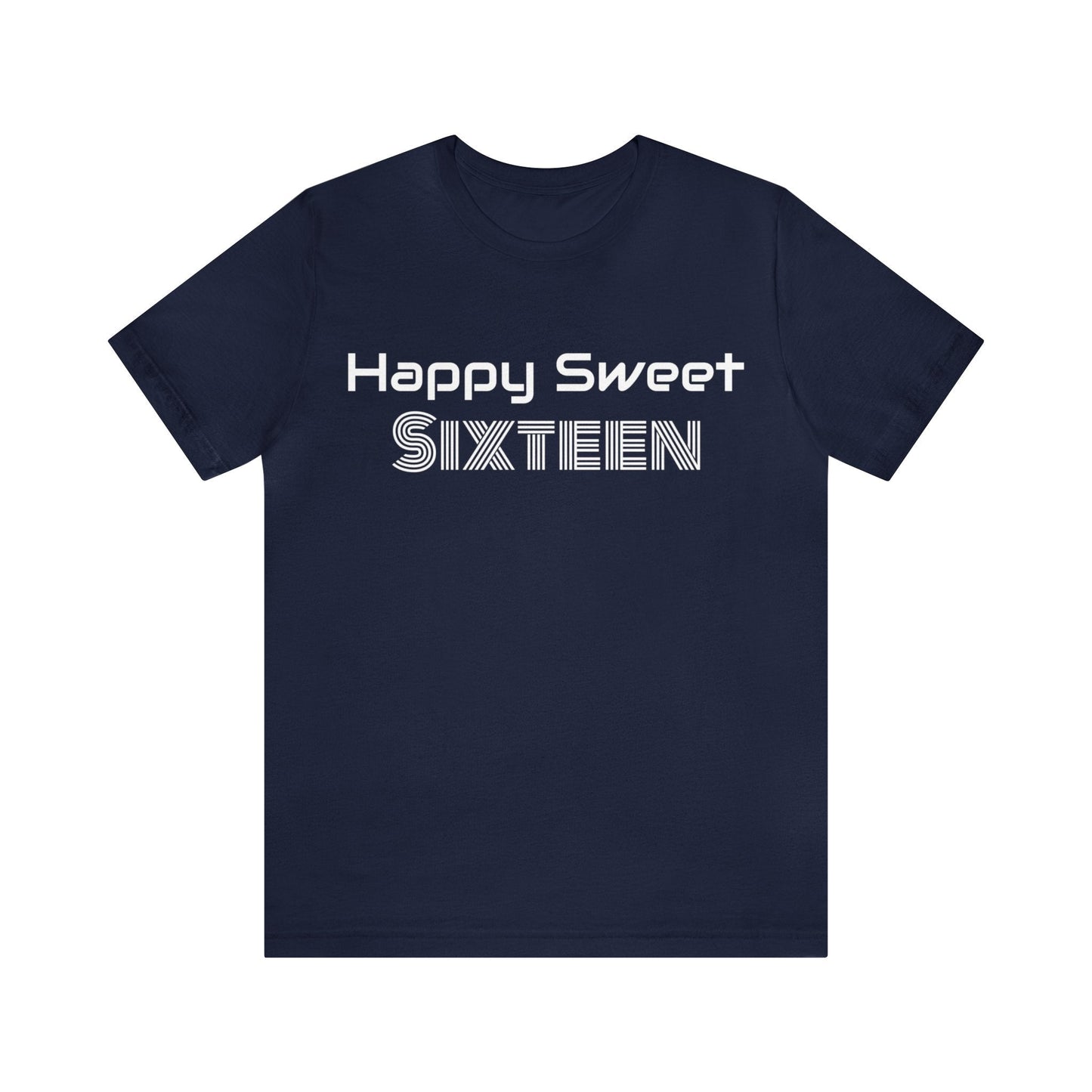 Navy T-Shirt Text Shirt for Men & Women Black Bella Canvas Shirts for Tshirt Outfit Aesthetic Sweet Sixteen Petrova Designs