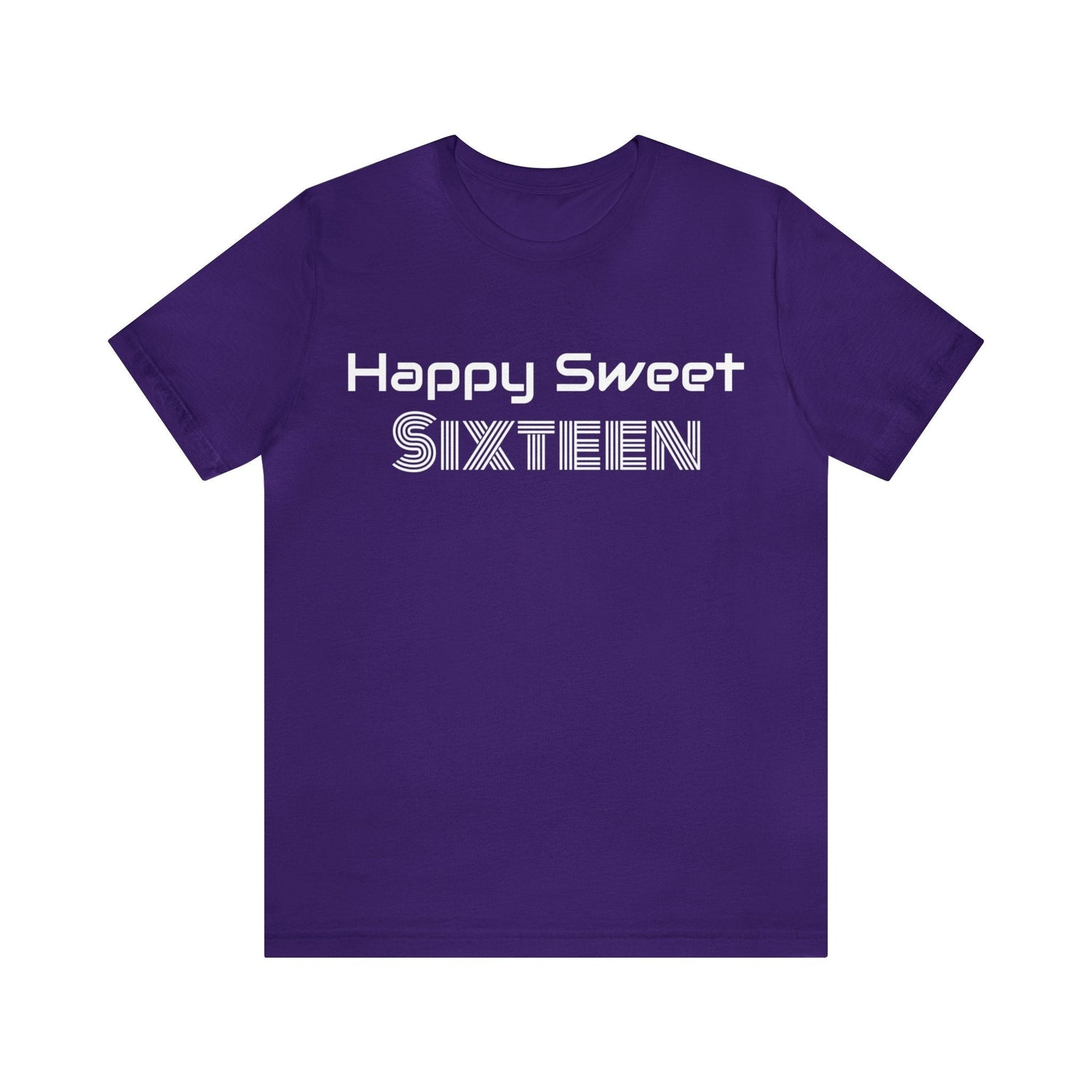 Team Purple T-Shirt Text Shirt for Men & Women Black Bella Canvas Shirts for Tshirt Outfit Aesthetic Sweet Sixteen Petrova Designs