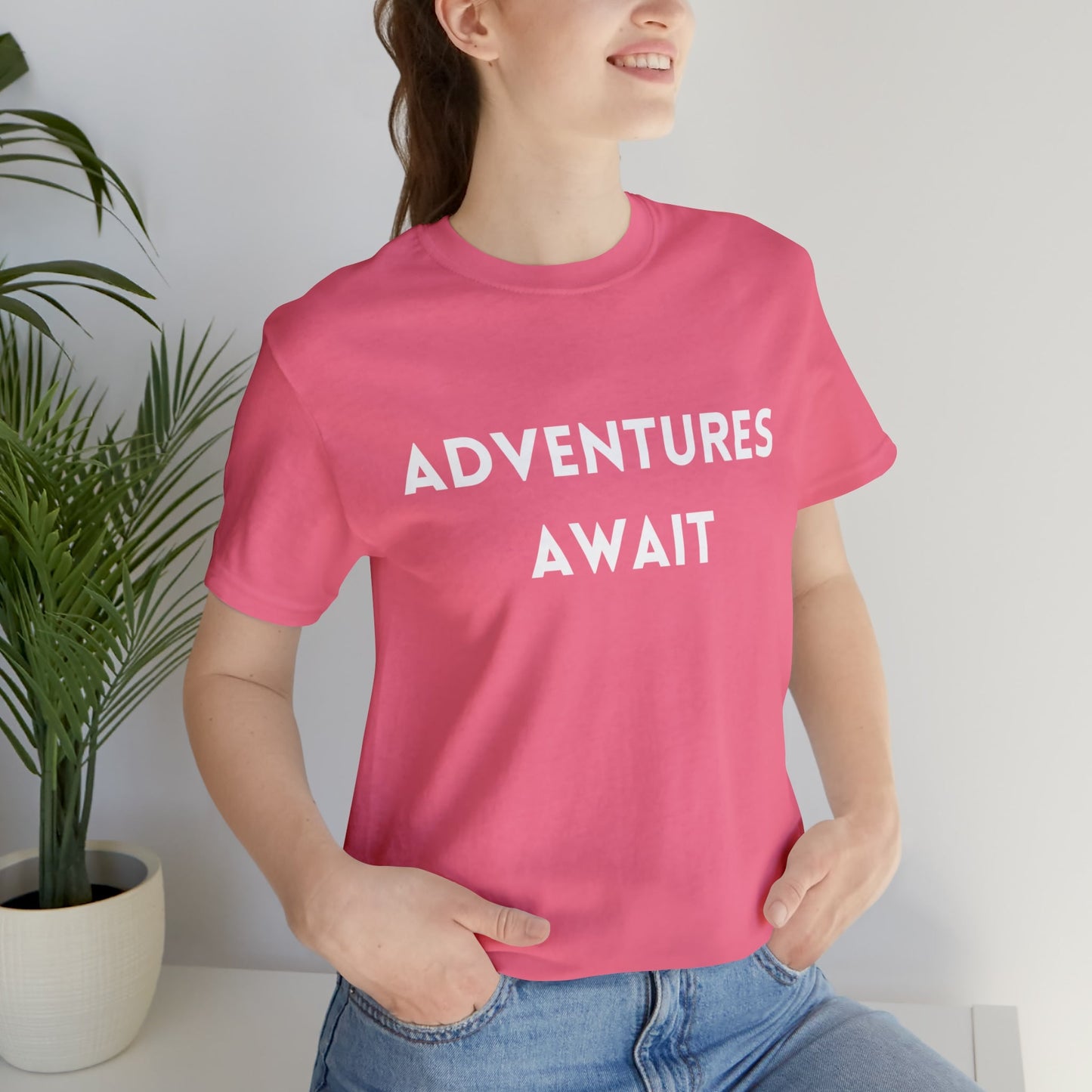 Charity Pink T-Shirt Text Shirt for Men & Women Black Bella Canvas Shirts for Tshirt Outfit Aesthetic Travel Adventure Petrova Designs