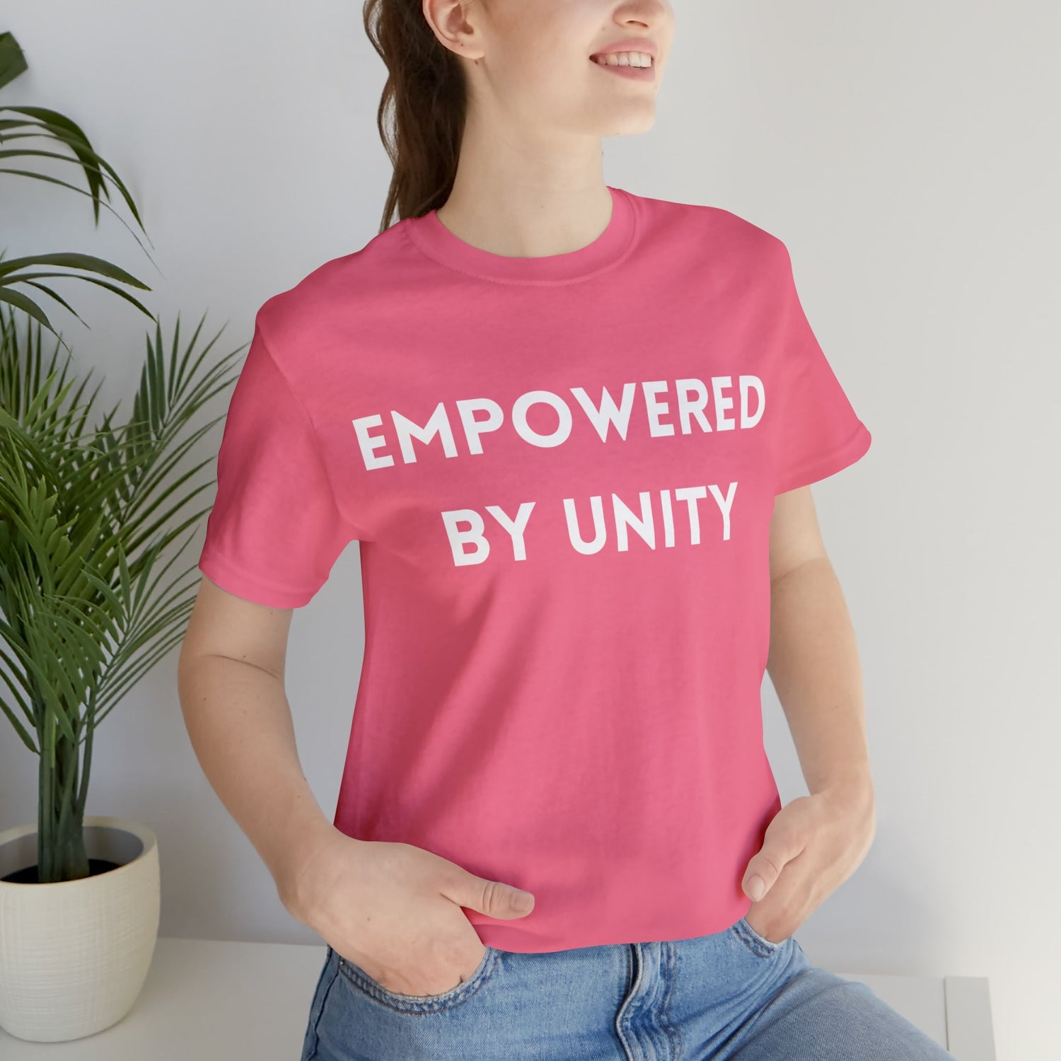 Charity Pink T-Shirt Text Shirt for Men & Women Black Bella Canvas Shirts for Tshirt Outfit Aesthetic United Union Team Petrova Designs