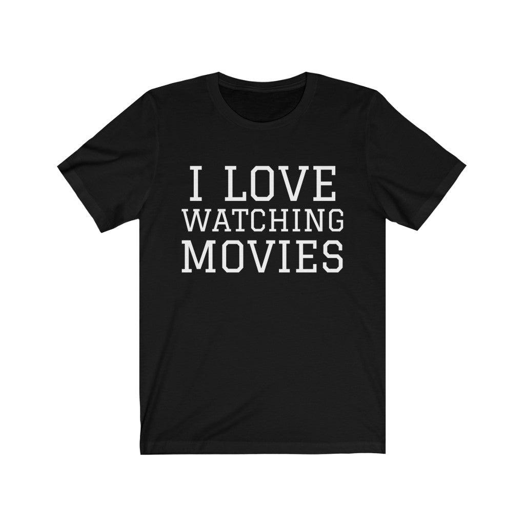 Black T-Shirt Text Shirt for Men & Women Black Bella Canvas Shirts for Tshirt Outfit Aesthetic Watching Movies Petrova Designs