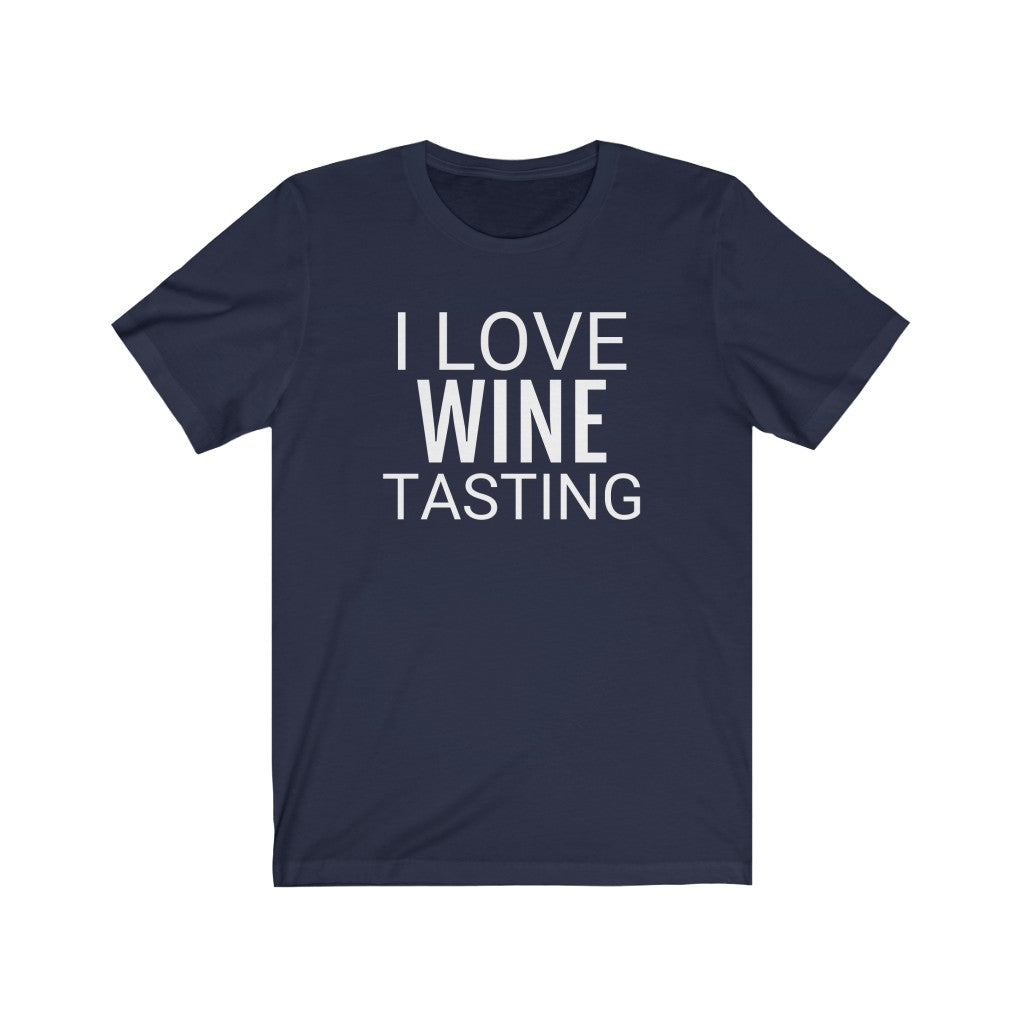 Navy T-Shirt Text Shirt for Men & Women Black Bella Canvas Shirts for Tshirt Outfit Aesthetic Wine Tasting Petrova Designs