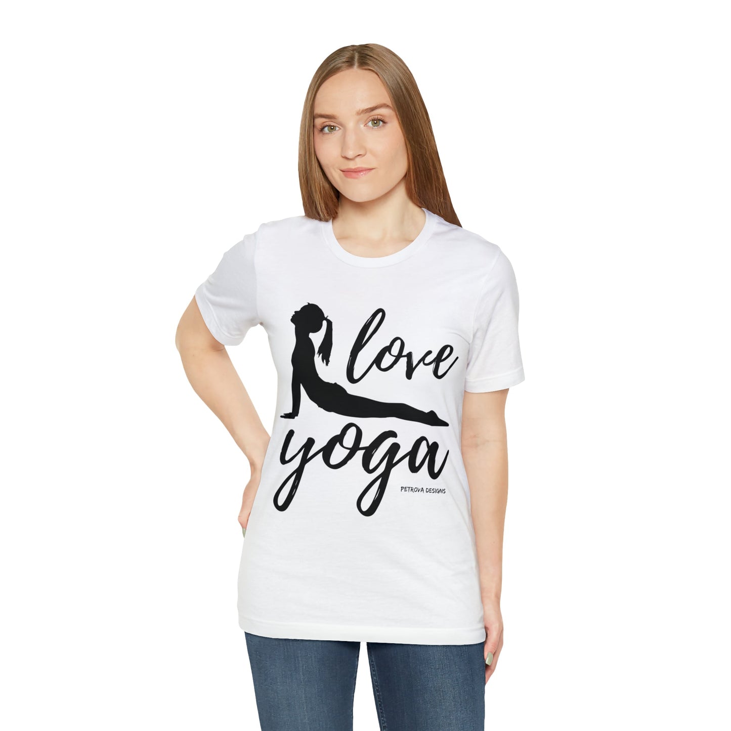 T-Shirt Text Shirt for Men & Women Black Bella Canvas Shirts for Tshirt Outfit Aesthetic Yoga Petrova Designs