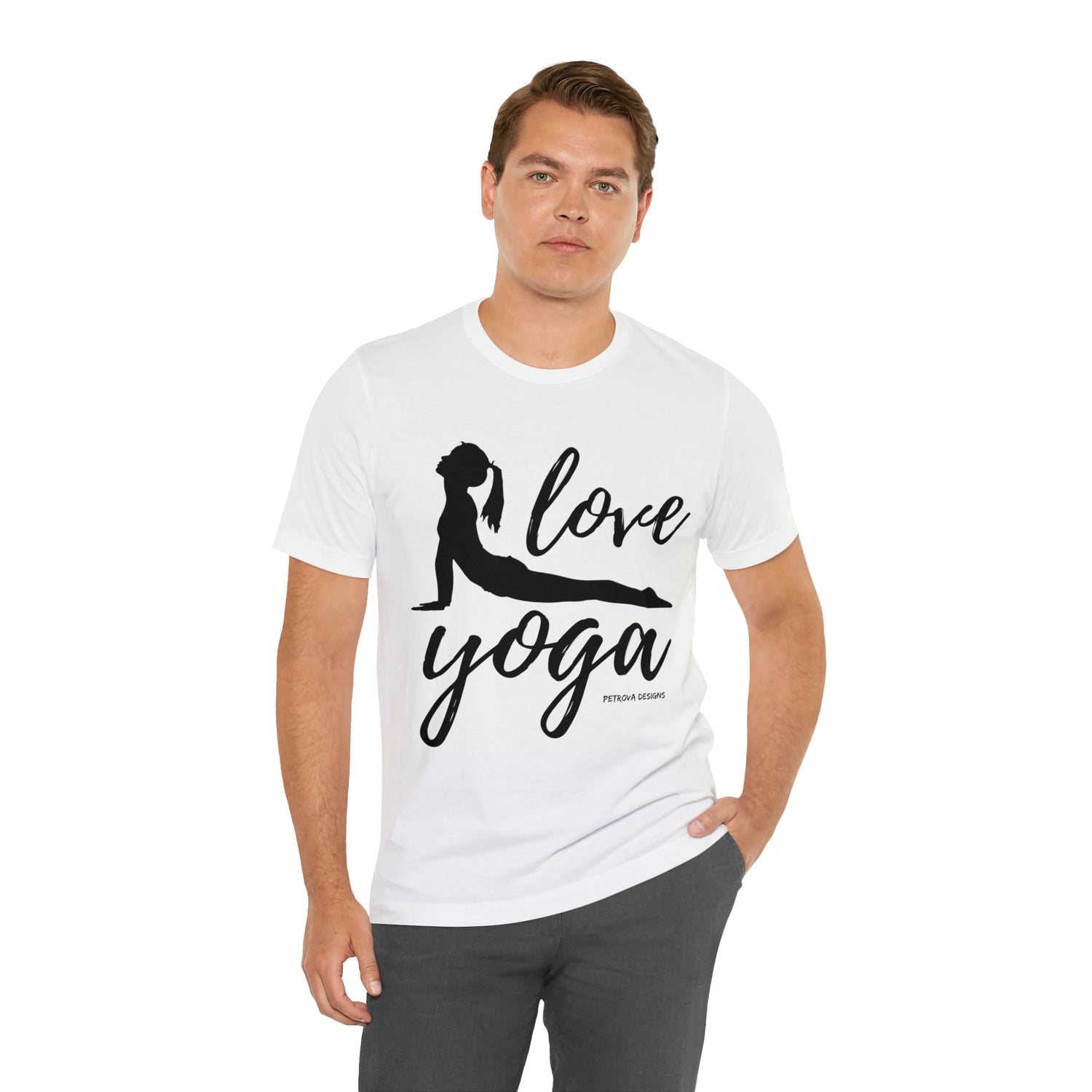 T-Shirt Text Shirt for Men & Women Black Bella Canvas Shirts for Tshirt Outfit Aesthetic Yoga Petrova Designs