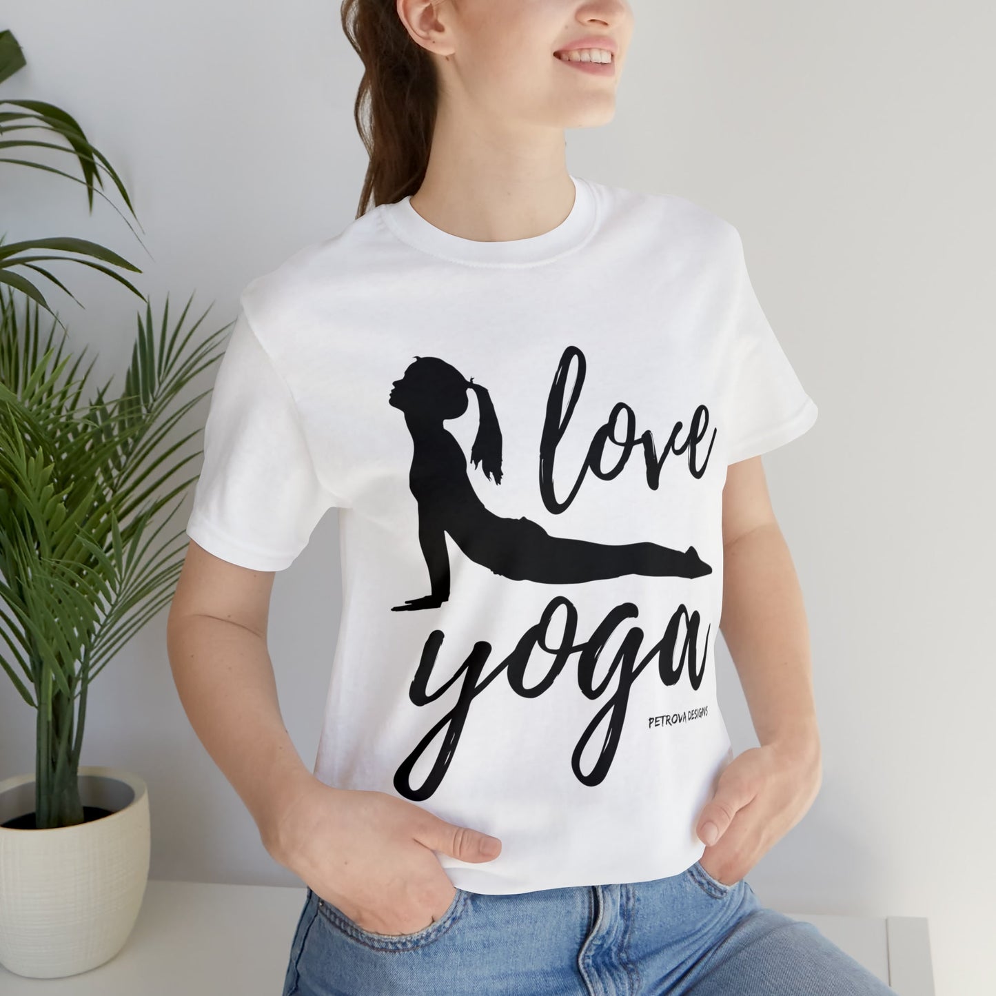 T-Shirt Text Shirt for Men & Women Black Bella Canvas Shirts for Tshirt Outfit Aesthetic Yoga Petrova Designs