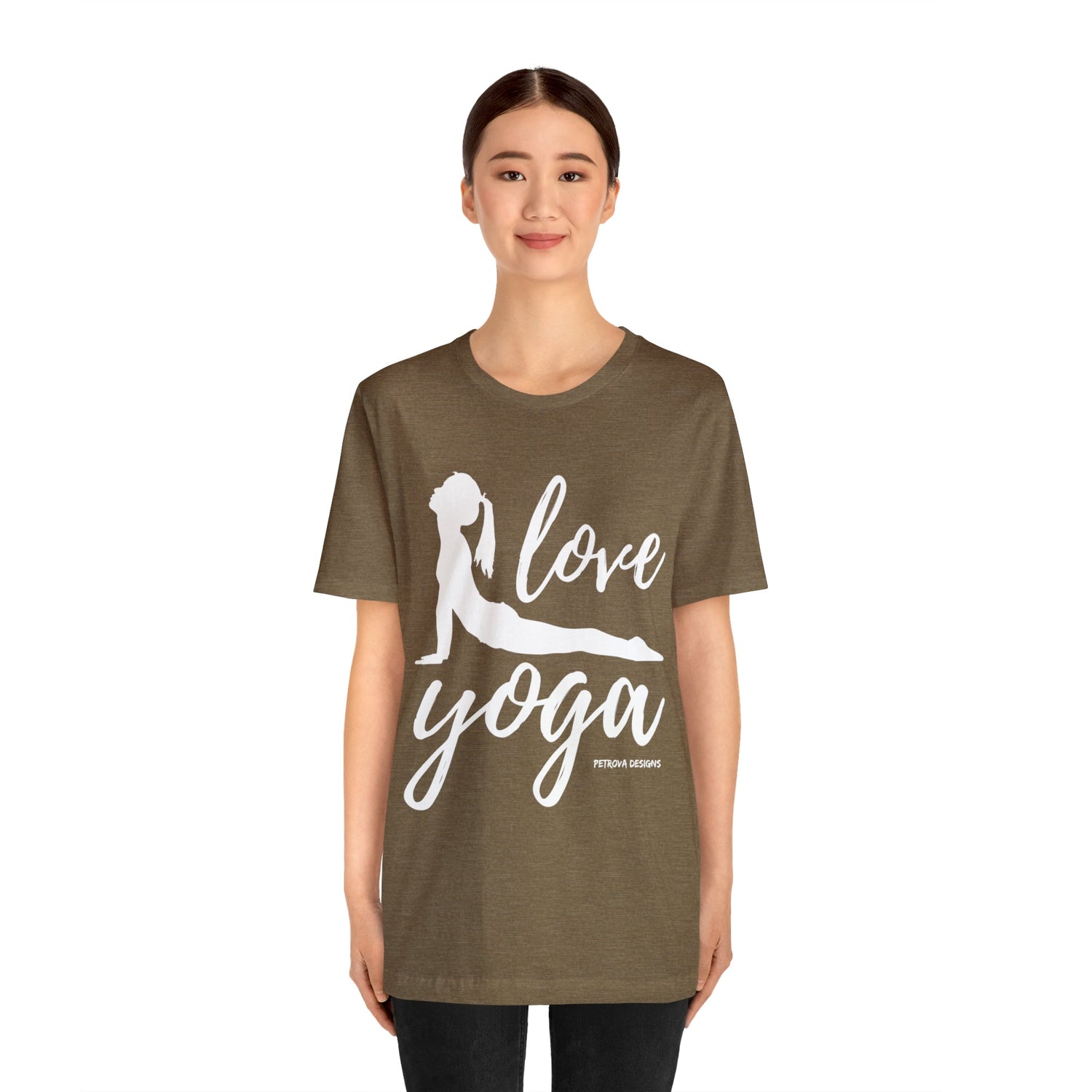 T-Shirt Text Shirt for Men & Women Black Bella Canvas Shirts for Tshirt Outfit Aesthetic Yoga Petrova Designs