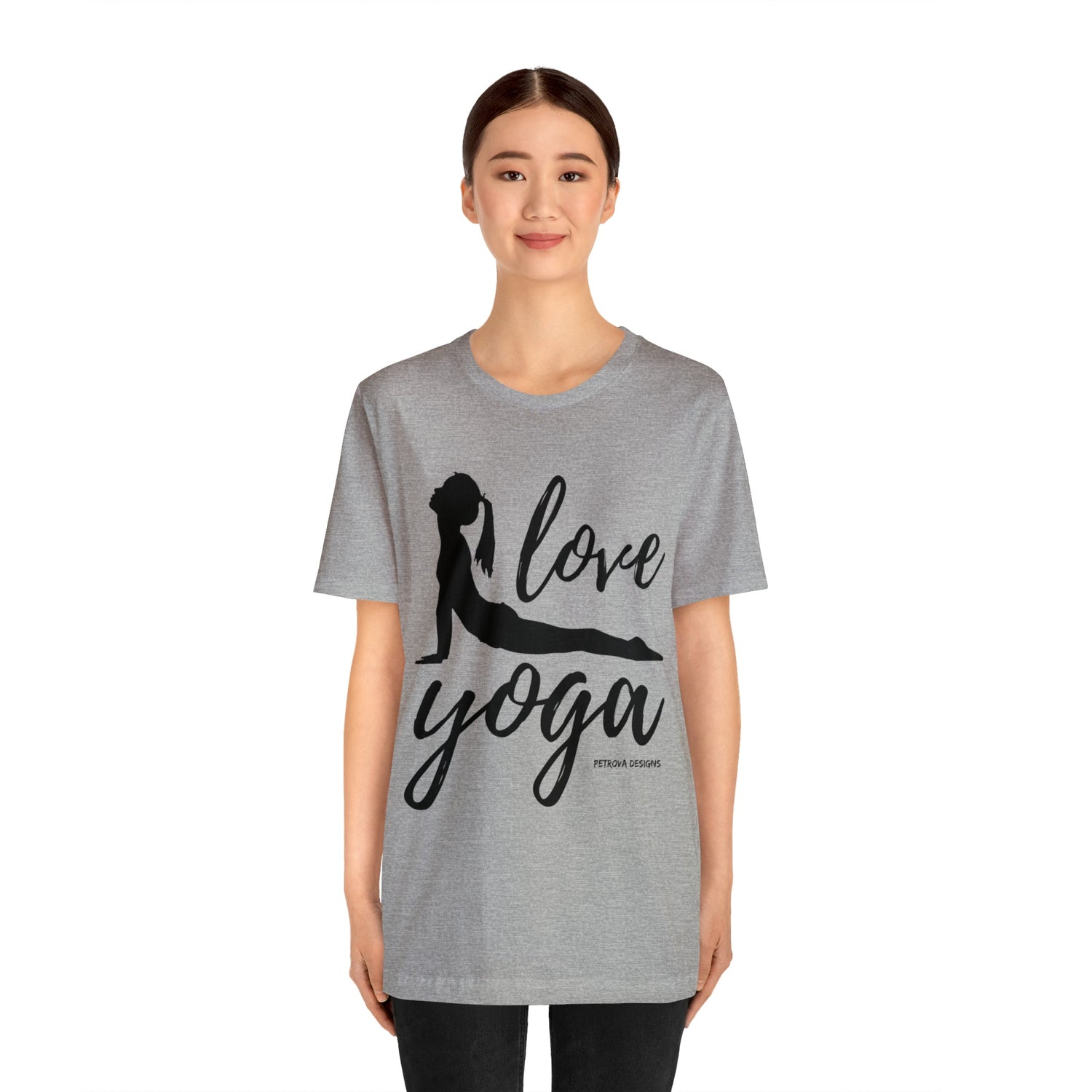 T-Shirt Text Shirt for Men & Women Black Bella Canvas Shirts for Tshirt Outfit Aesthetic Yoga Petrova Designs