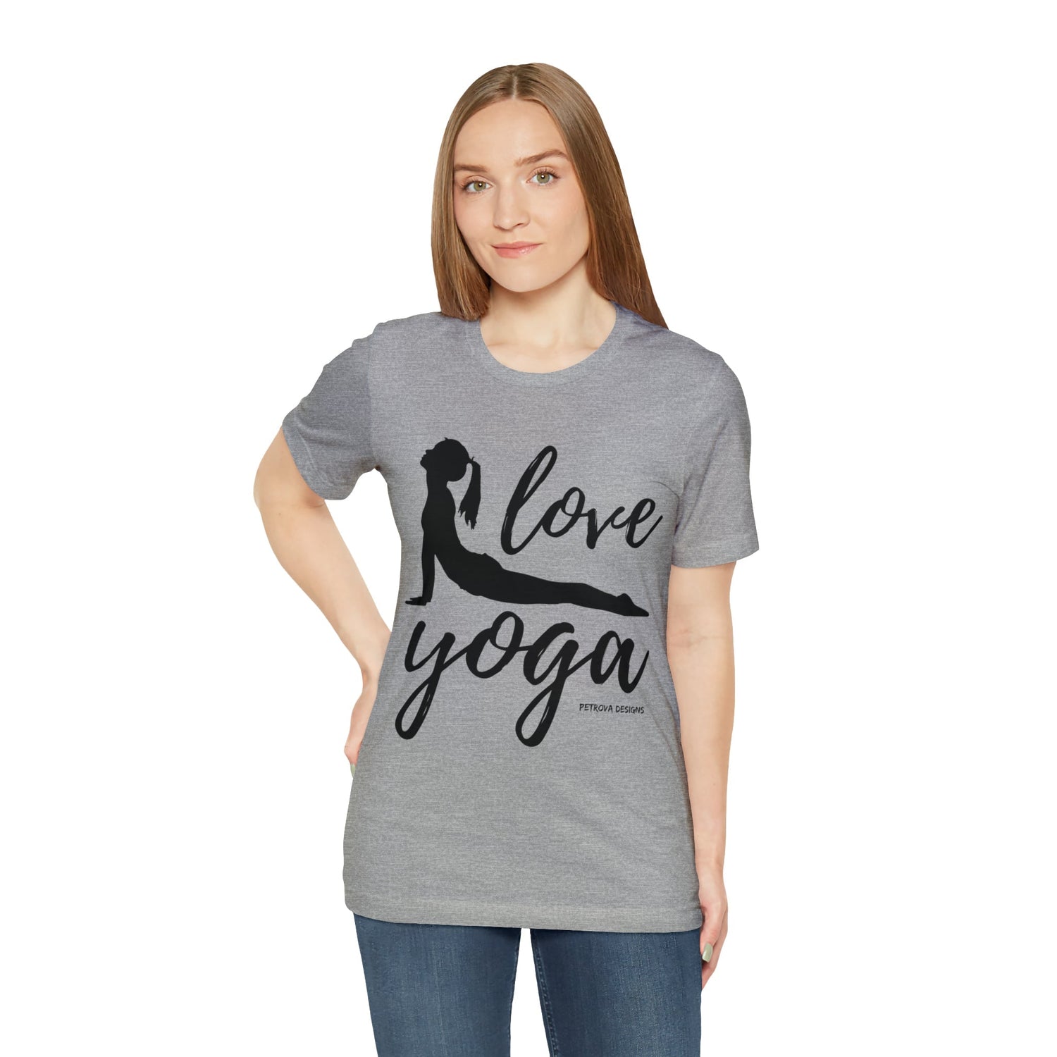 T-Shirt Text Shirt for Men & Women Black Bella Canvas Shirts for Tshirt Outfit Aesthetic Yoga Petrova Designs