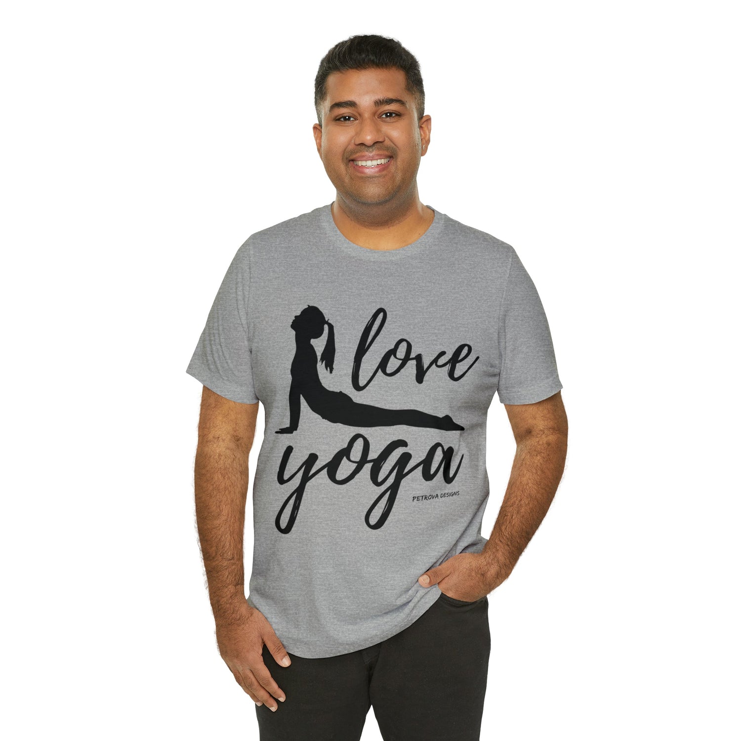 T-Shirt Text Shirt for Men & Women Black Bella Canvas Shirts for Tshirt Outfit Aesthetic Yoga Petrova Designs