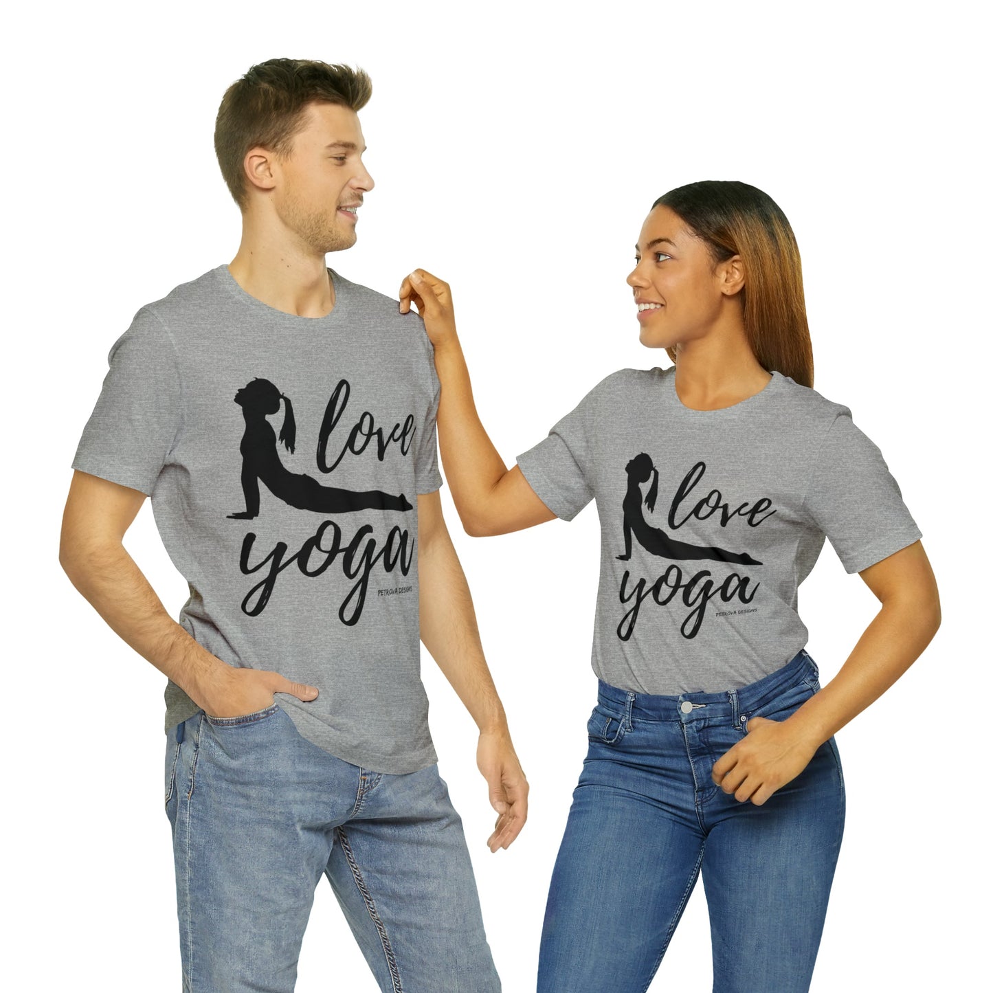 T-Shirt Text Shirt for Men & Women Black Bella Canvas Shirts for Tshirt Outfit Aesthetic Yoga Petrova Designs