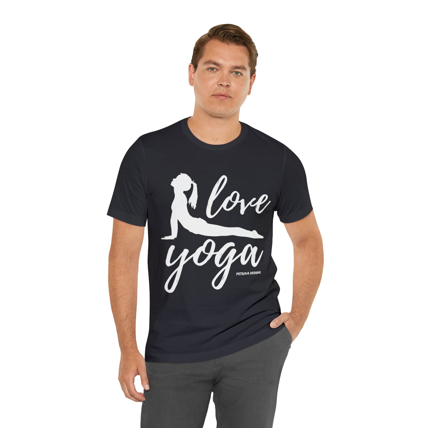 T-Shirt Text Shirt for Men & Women Black Bella Canvas Shirts for Tshirt Outfit Aesthetic Yoga Petrova Designs