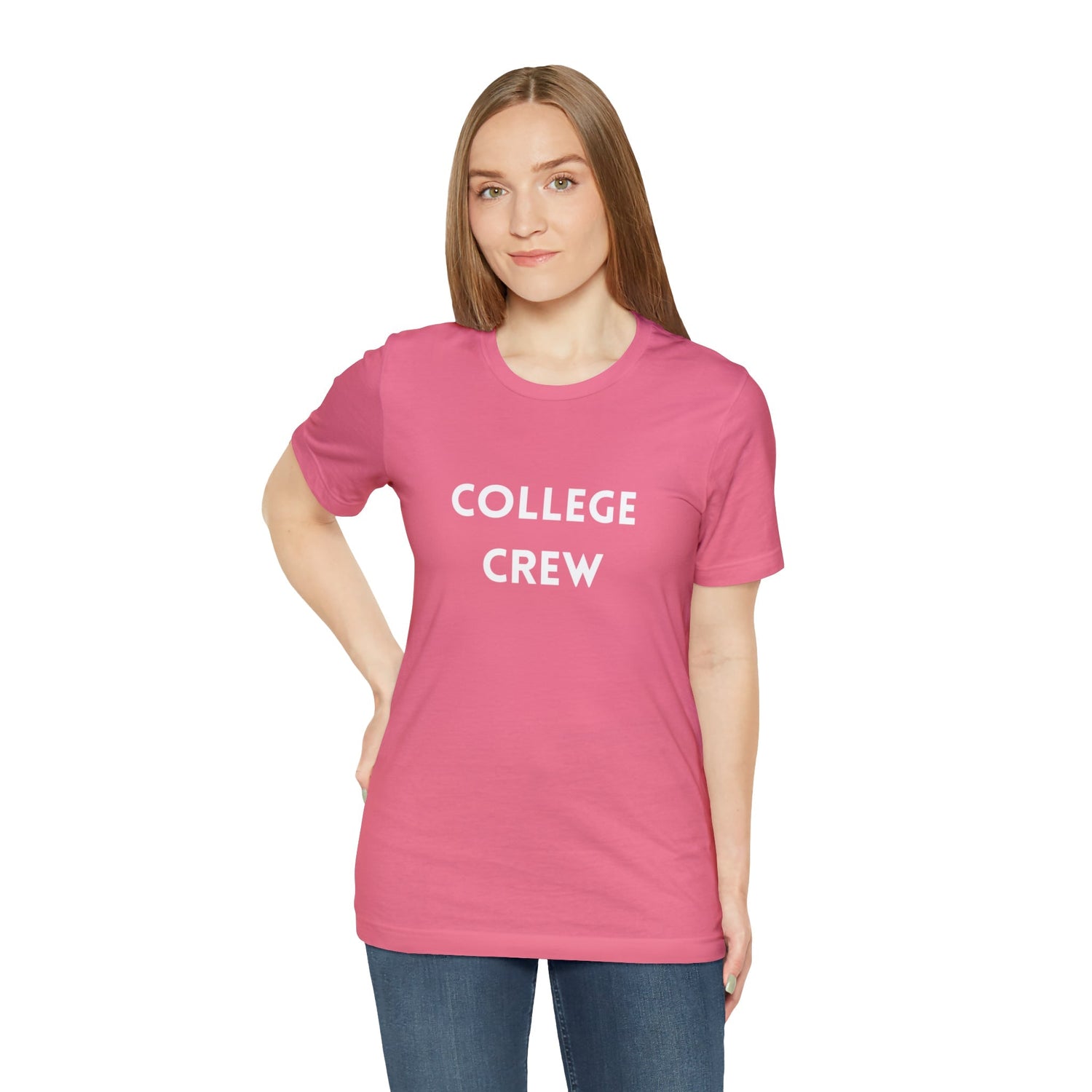 Charity Pink T-Shirt Text Shirt Tshirt Design Gift for Friend and Family Short Sleeved Student Aesthetic T-Shirt That Say College College Student Reunion Petrova Designs