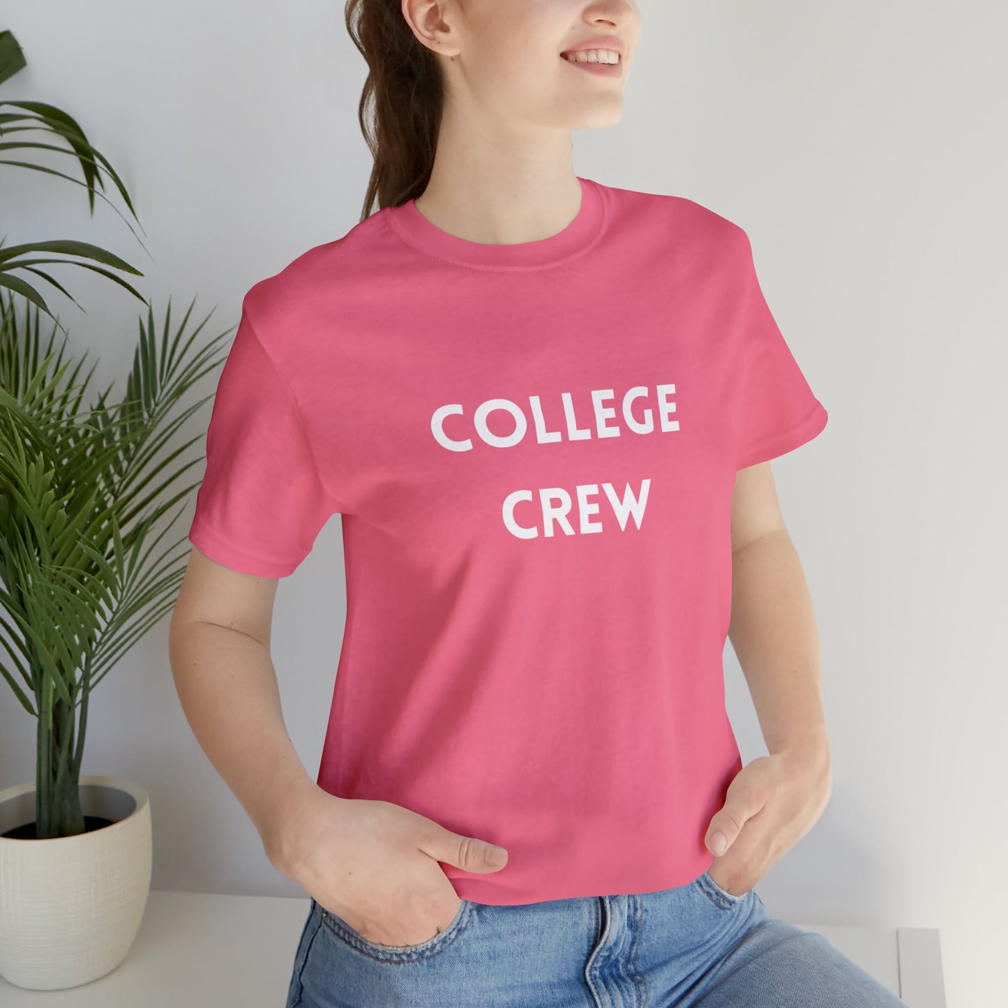 T-Shirt Text Shirt Tshirt Design Gift for Friend and Family Short Sleeved Student Aesthetic T-Shirt That Say College College Student Reunion Petrova Designs