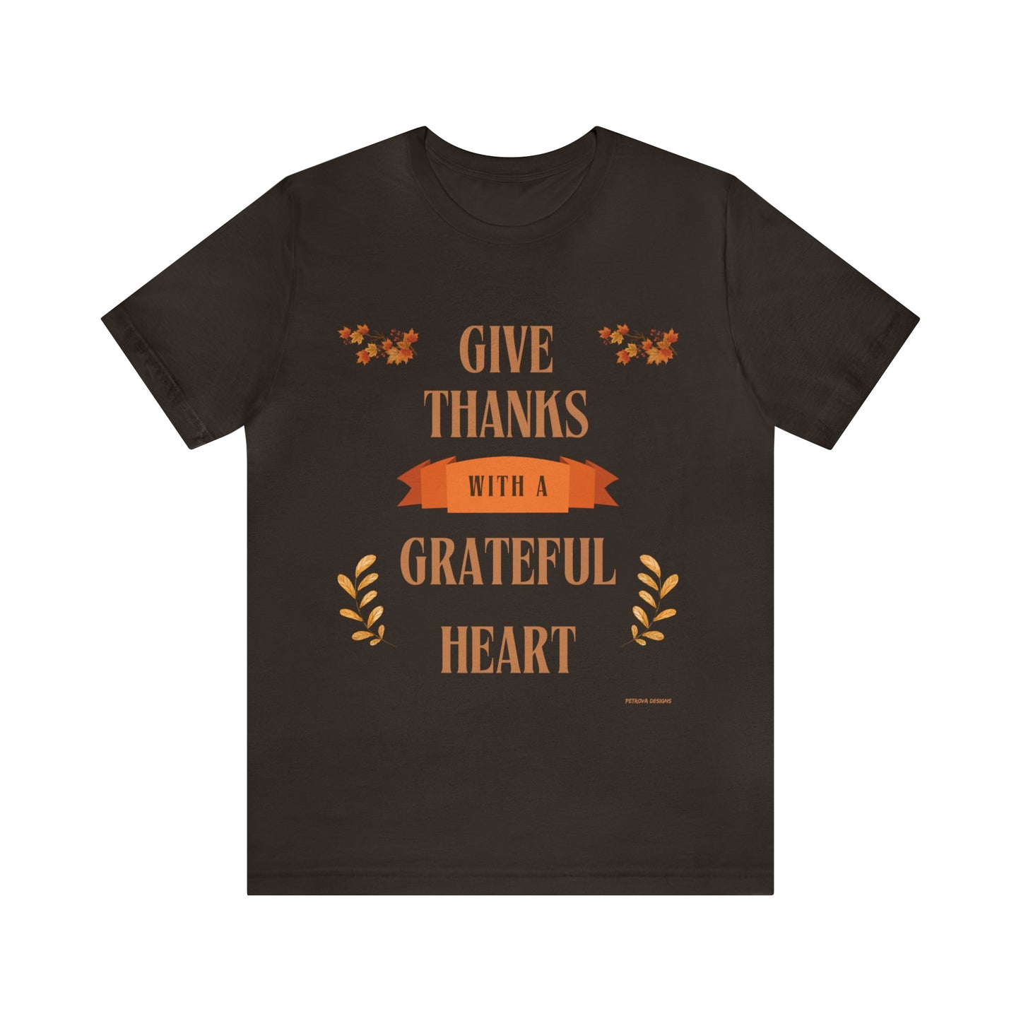 T-Shirt Thanksgiving Graphic Tees for Men and Women Graphic Tee Shirts for Black Tshirt Outfits Petrova Designs