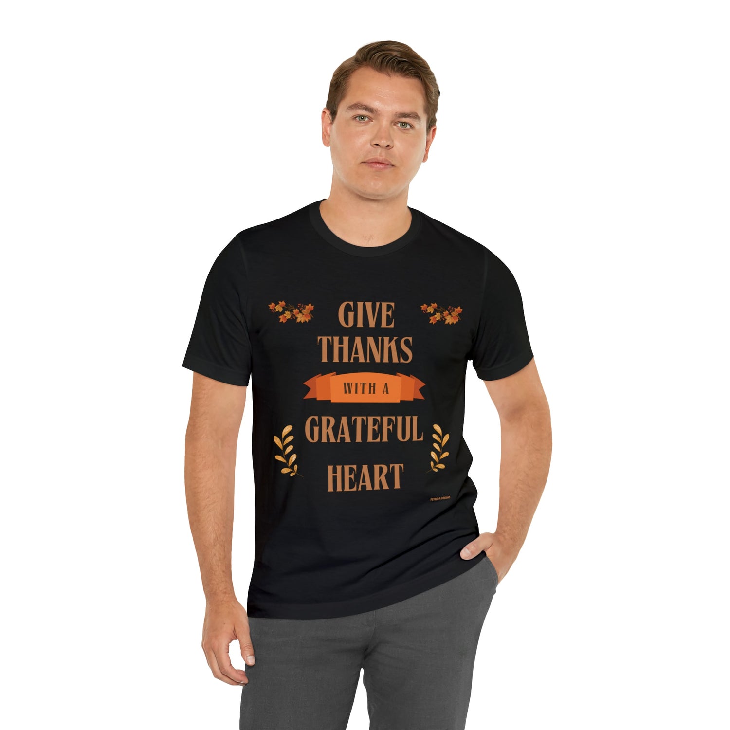 T-Shirt Thanksgiving Graphic Tees for Men and Women Graphic Tee Shirts for Black Tshirt Outfits Petrova Designs