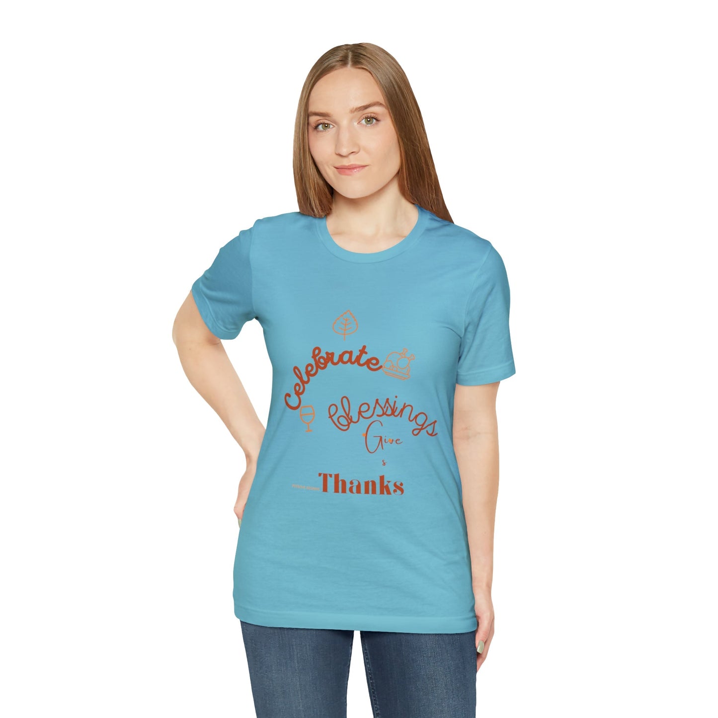 T-Shirt Thanksgiving Text Shirt for Men & Women Black Bella Canvas Shirts for Tshirt Outfit Aesthetic Petrova Designs