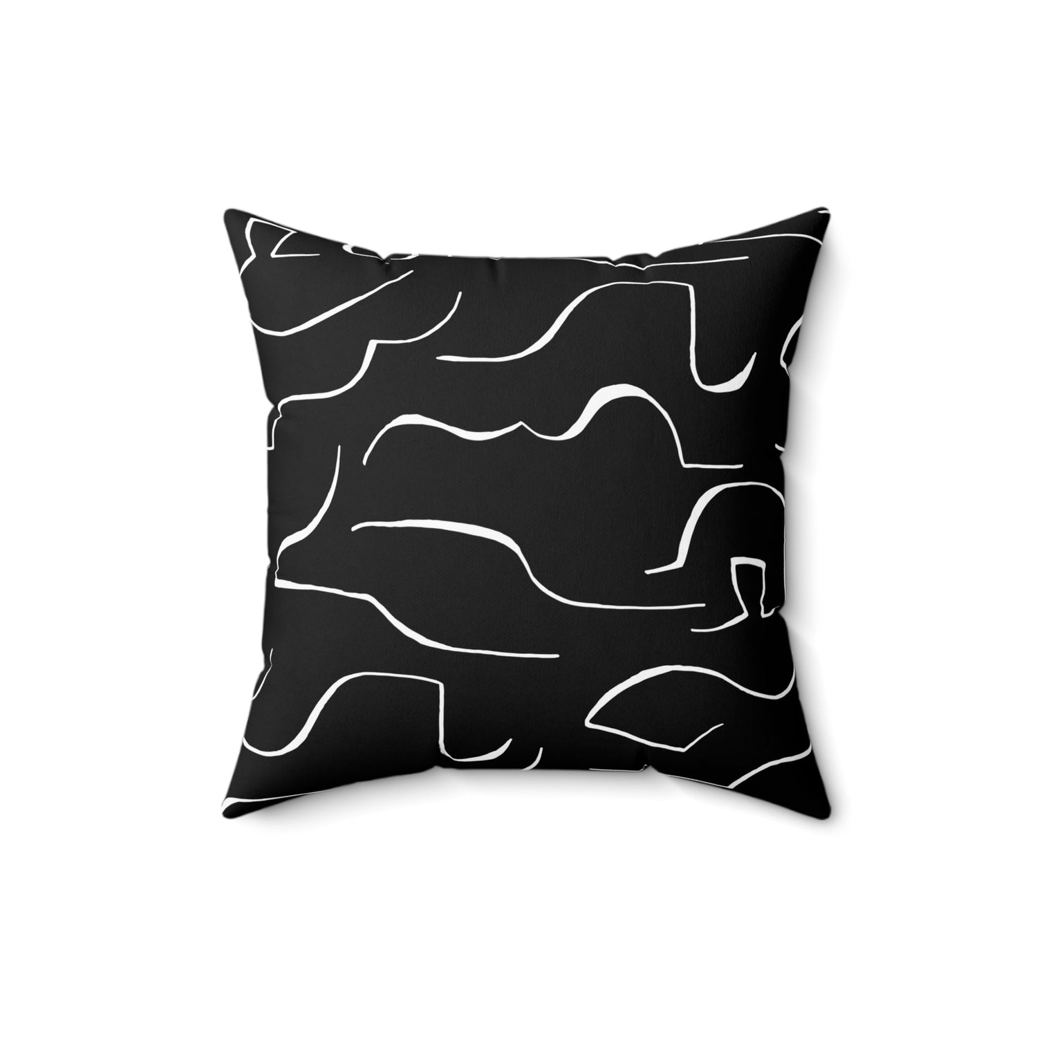 Home Decor Throw Pillows Bedroom Living Room Decorative Pillows for Couch Sofa Accent Pillows Black Petrova Designs