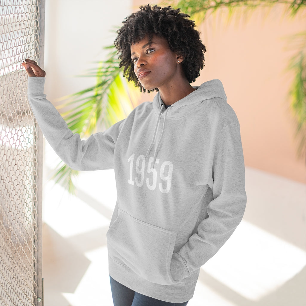 Number 1959 hoodie | 1959 Pullover | 1959 Sweatshirt Hoodie angel number comfy hoodie Cotton Crew neck DTG hooded top Men's Clothing Mother’s Day promotion number numbers on numerology numerology gifts pullover Regular fit sweater pullover sweatshirt T-shirts tshirts gift ideas Unisex Women's Clothing