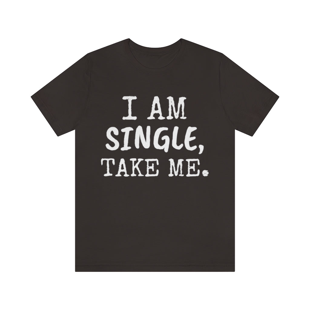 T-Shirt for Single Person | Singles' Gift Idea | Divorced Tee Brown T-Shirt Petrova Designs