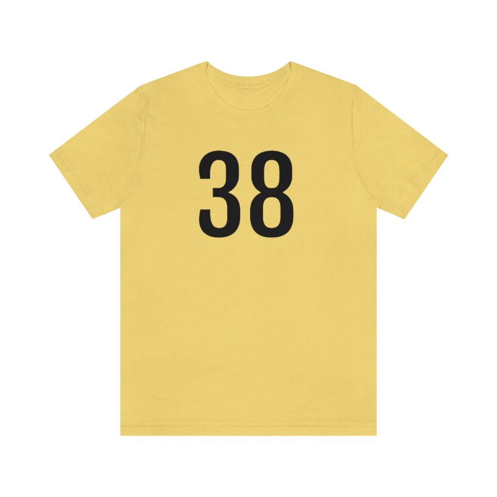 Yellow T-Shirt Tshirt Numerology Numbers Gift for Friends and Family Short Sleeve T Shirt Petrova Designs