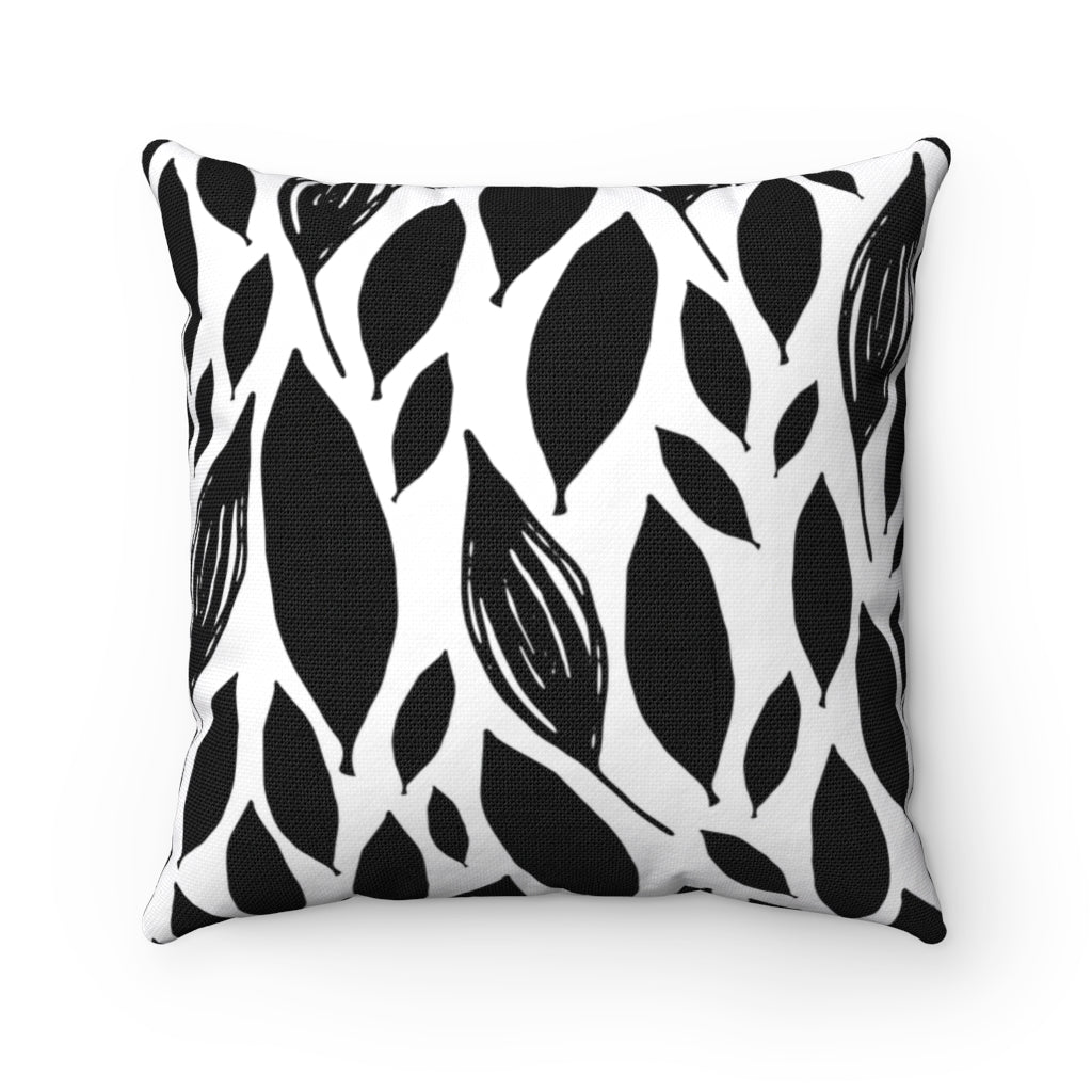 Couch Pillows (Decorative Pillows) Home Decor All Over Print AOP Bed Bed Pillows Bedding Black and White Throw Pillows Cushion Decor Decorative Pillow Double sided Floral Flower Home & Living Indoor Pillows Pillows & Covers polyester Sofa Pillows Square pillow Throw Pillow Throw Pillow For Couch Throw Pillows Zipped