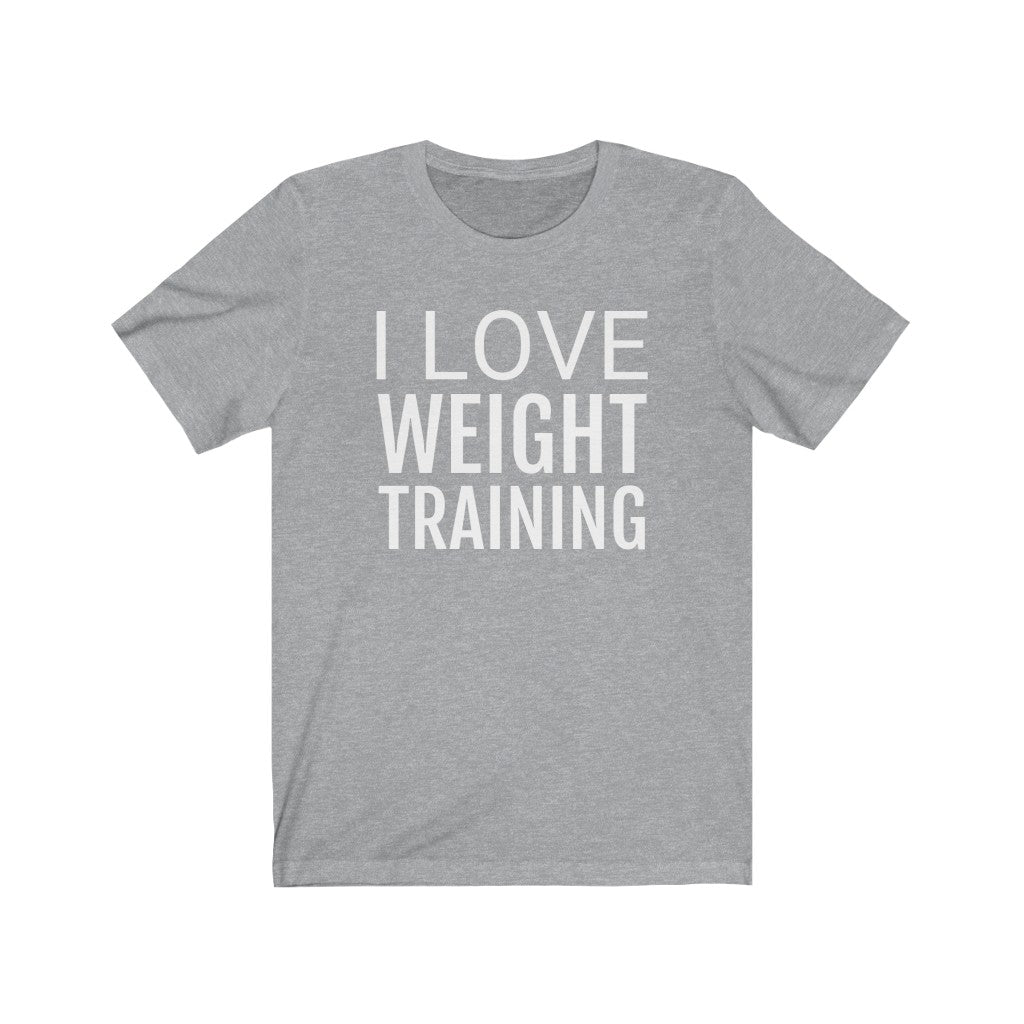 Weightlifting Theme T-Shirt | Fitness Theme Gift Idea Athletic Heather T-Shirt Petrova Designs