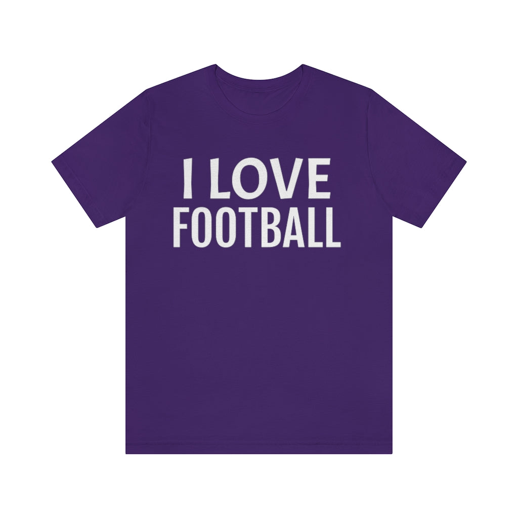 Football Theme T-Shirt | Soccer Lover Gift Idea Team Purple T-Shirt Petrova Designs